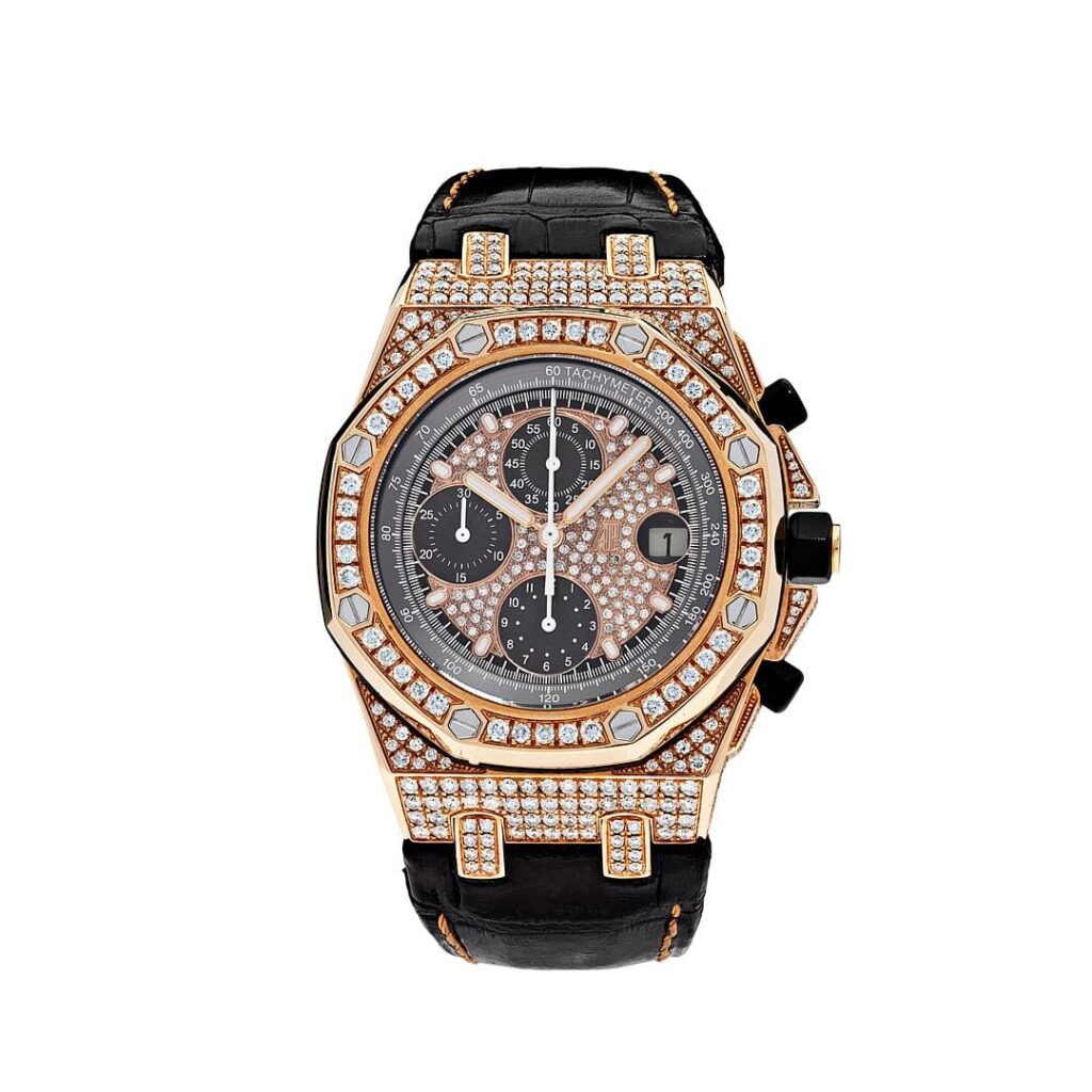 Audemars Piguet Royal Oak Offshore 26470OR Chronograph Rose Gold Diamond Bezel