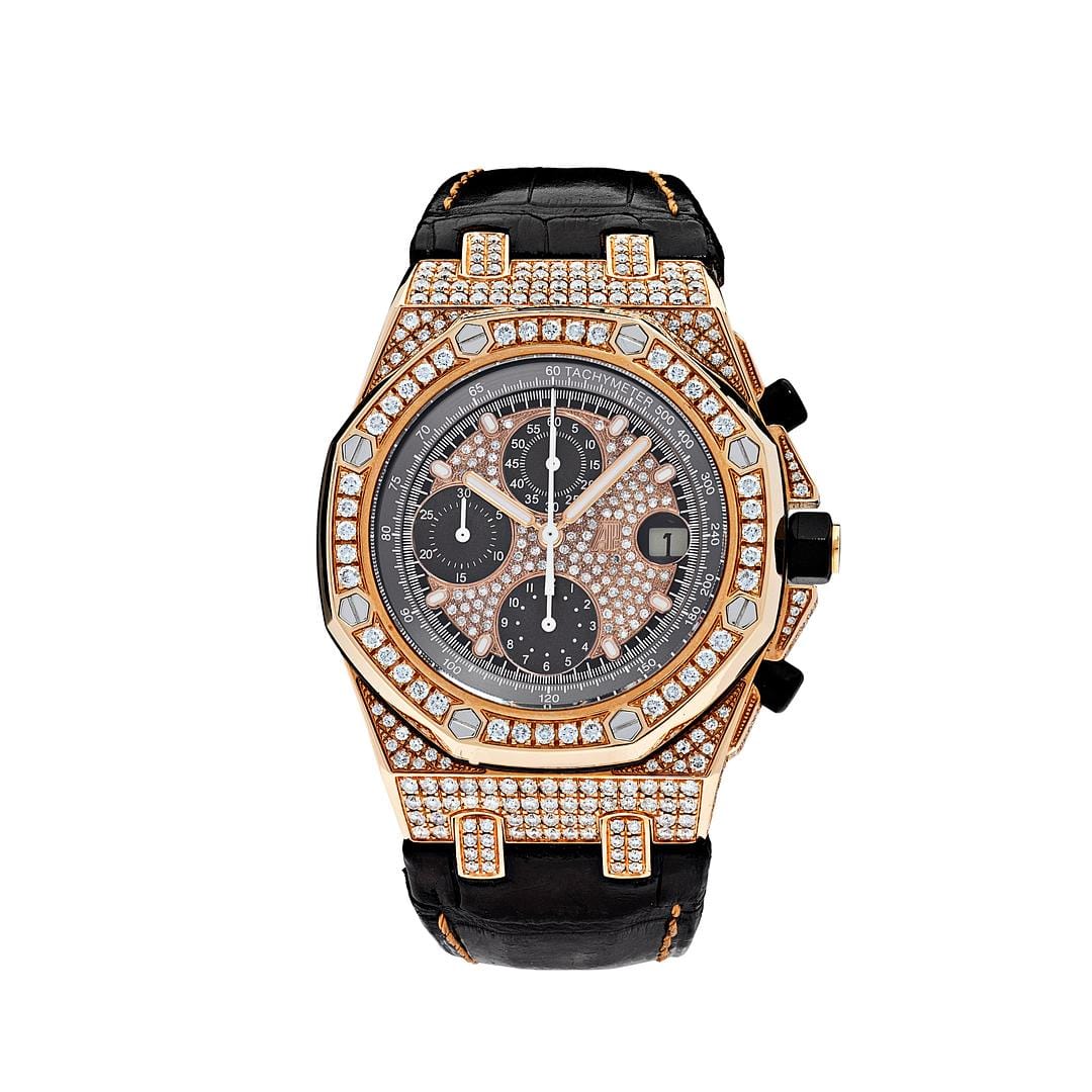 Audemars Piguet Royal Oak Offshore 26470OR Chronograph Rose Gold Diamond Bezel