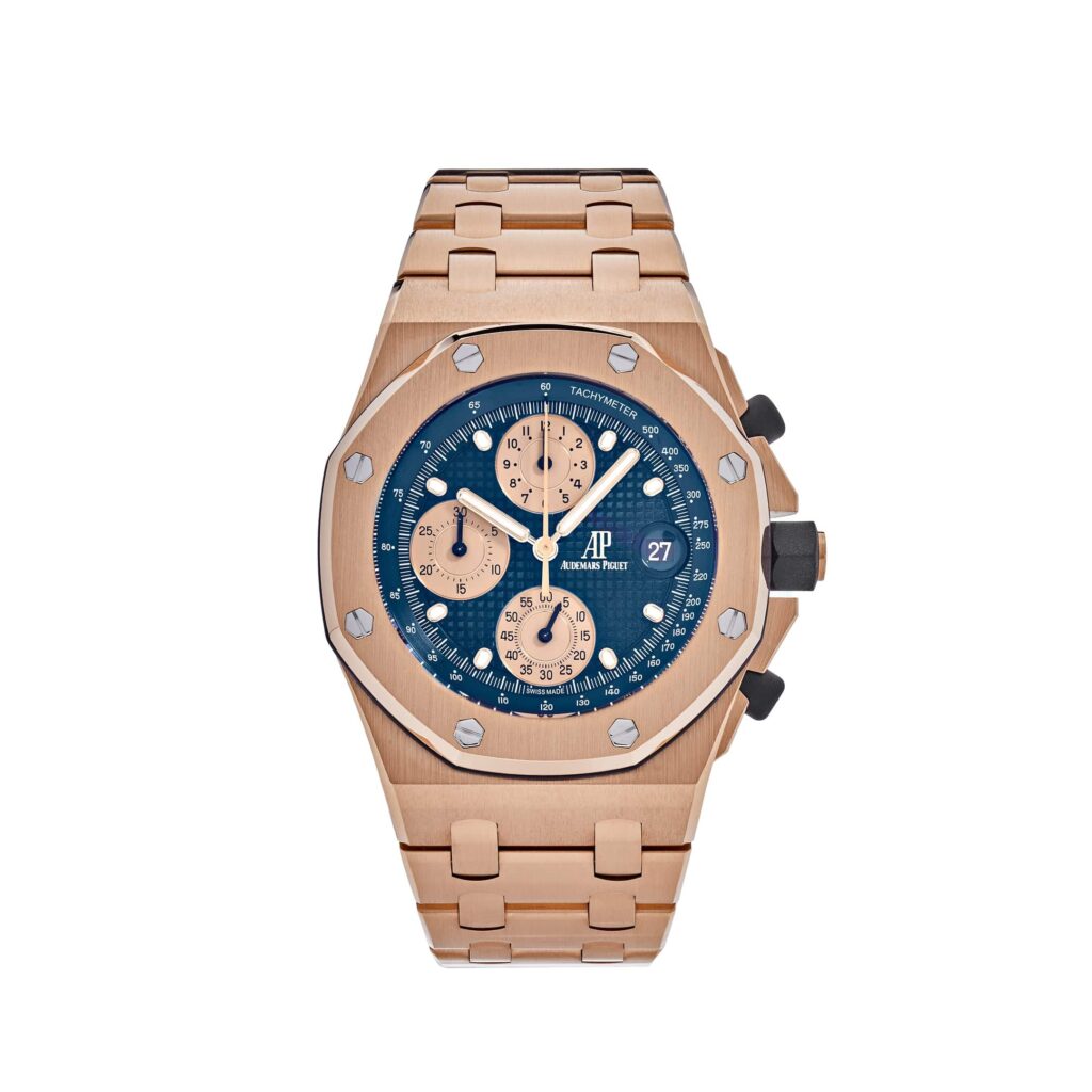 Audemars Piguet Royal Oak Offshore 26238OR Chronograph ‘Brick’ Rose Gold Blue Dial