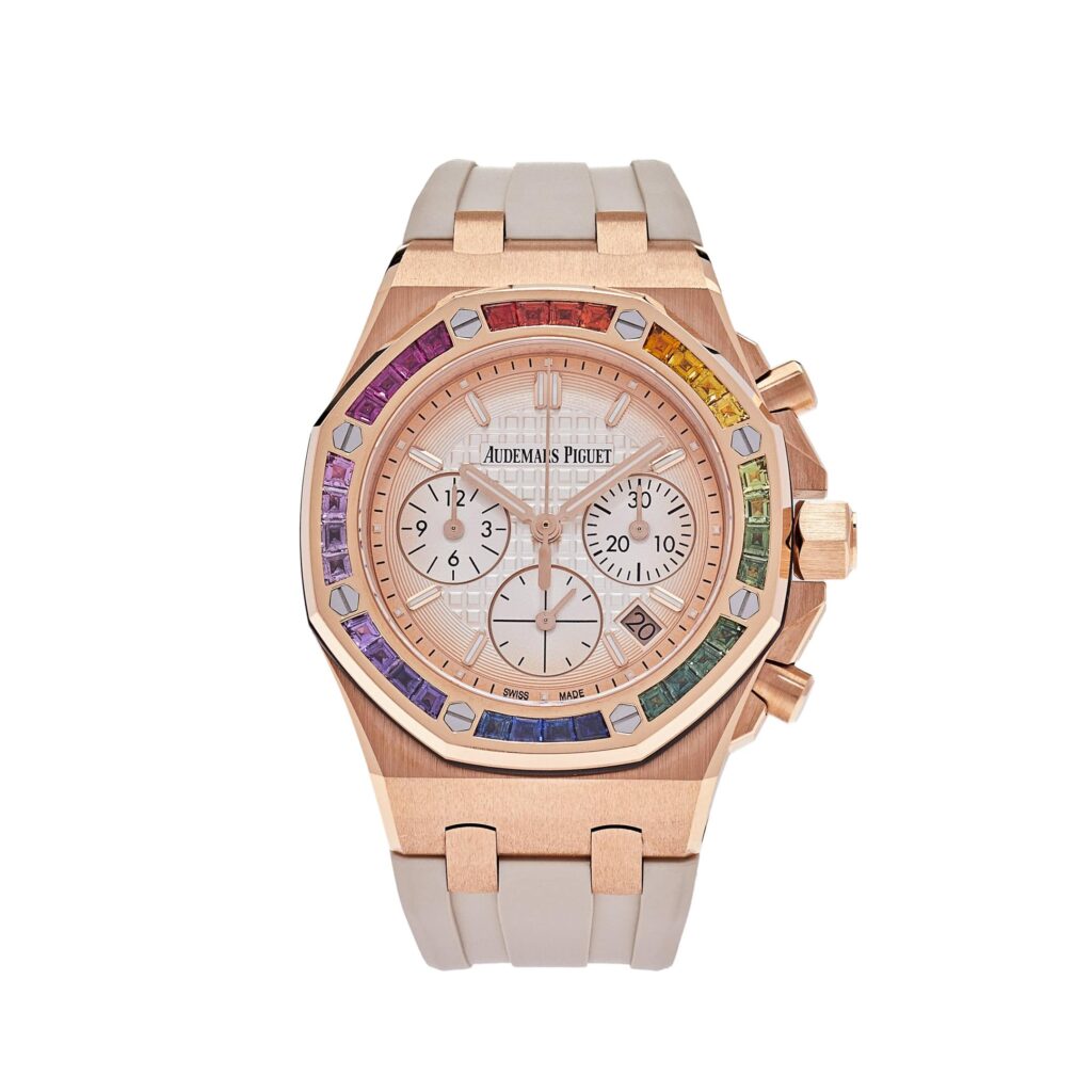 Audemars Piguet Royal Oak Offshore 26236OR Selfwinding Chronograph Rainbow Bezel