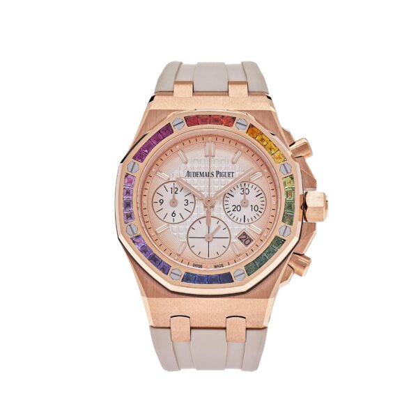 Audemars Piguet Royal Oak Offshore 26236OR Selfwinding Chronograph Rainbow Bezel