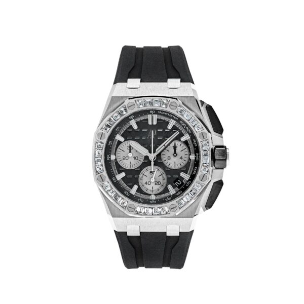 Audemars Piguet Royal Oak Offshore 26424BC Chronograph White Gold Black Dial Diamond Bezel
