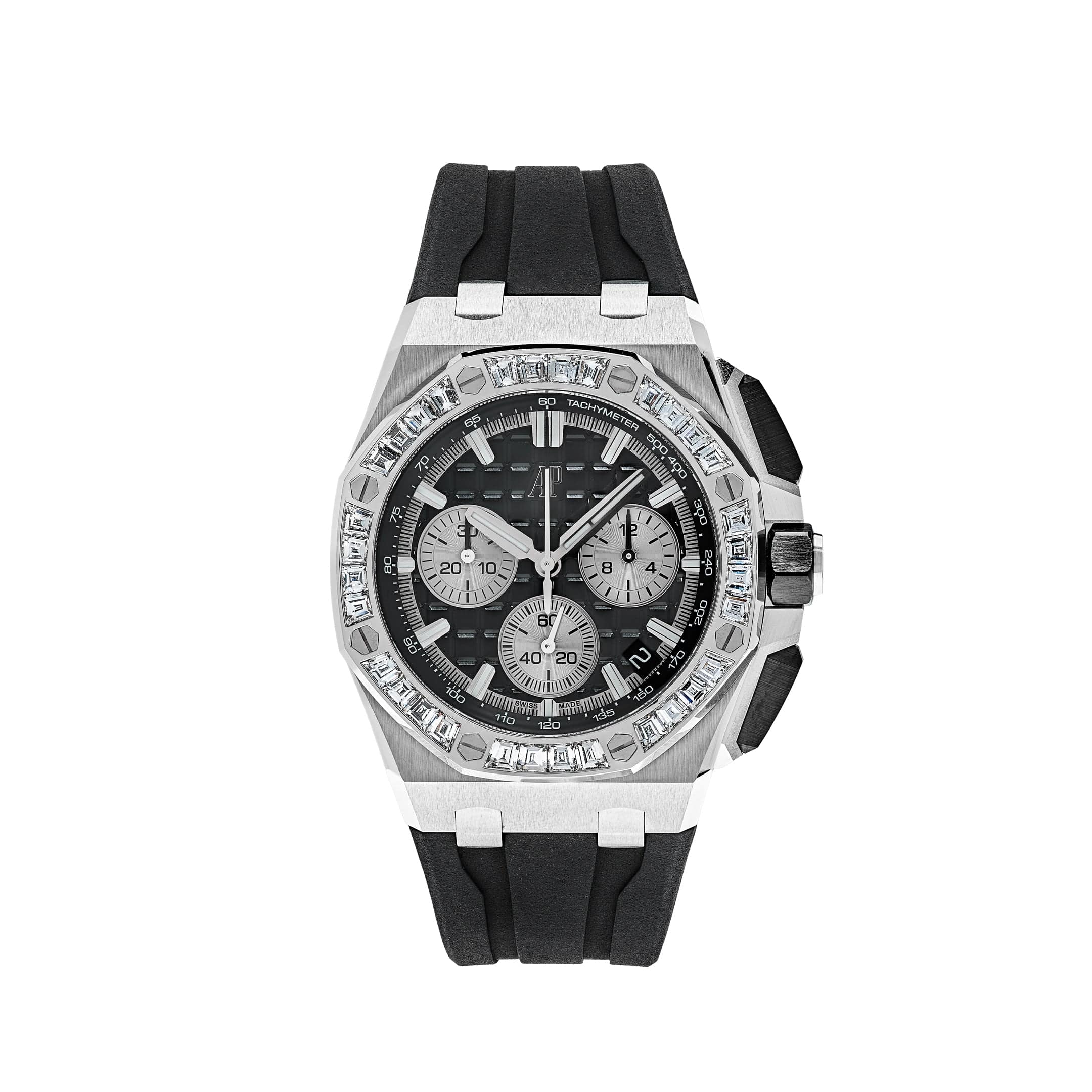 Audemars Piguet Royal Oak Offshore 26424BC Chronograph White Gold Black Dial Diamond Bezel