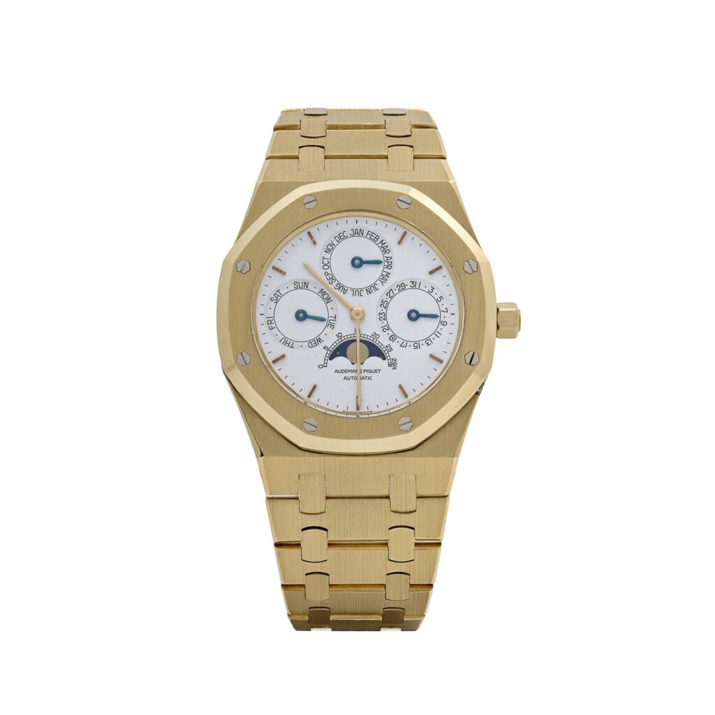 Audemars Piguet Royal Oak Perpetual Calendar 25654BA Yellow Gold White Dial