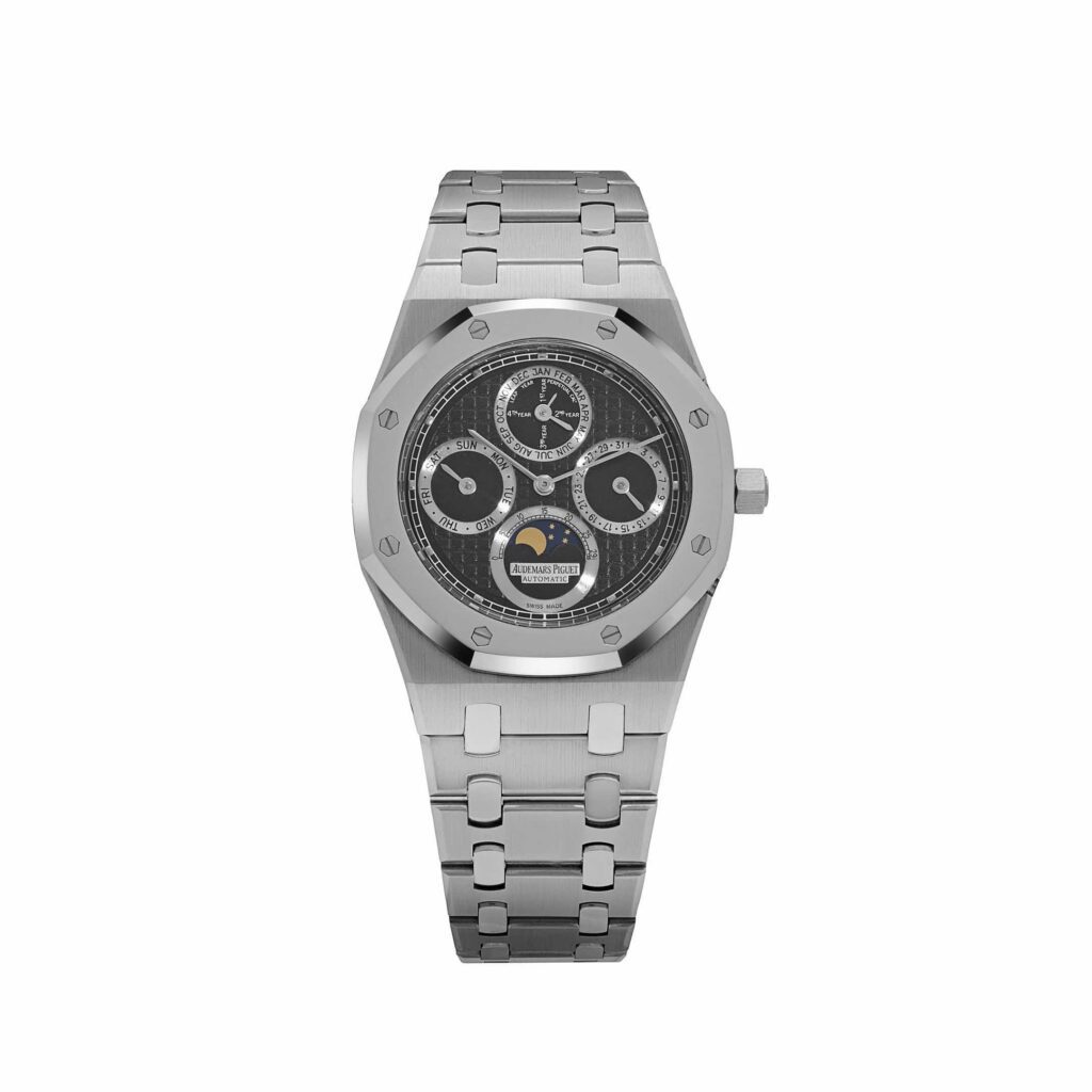 Audemars Piguet Royal Oak Perpetual Calendar 25820SP Stainless Steel Platinum Black Dial