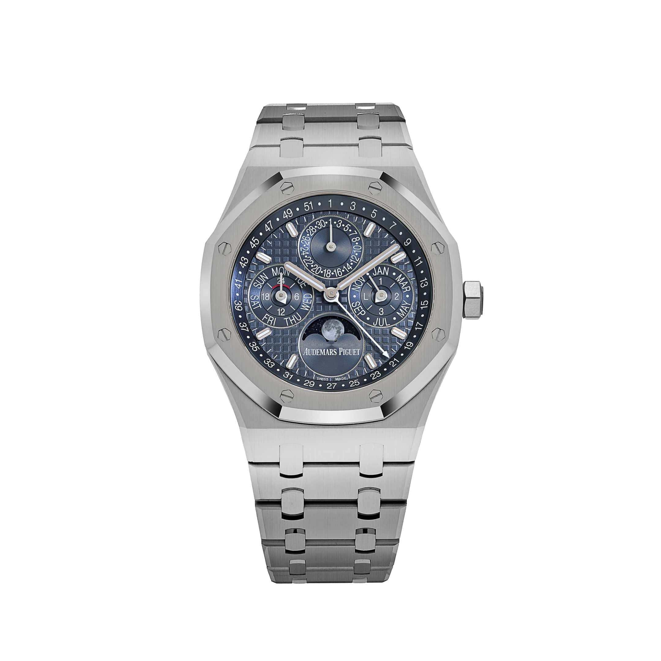 Audemars Piguet Royal Oak Perpetual Calendar 26674ST Stainless Steel Blue Dial