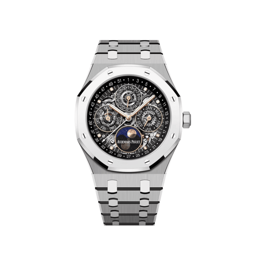 Audemars Piguet Royal Oak Perpetual Calendar 26685XT Titanium BMG Openworked Dial