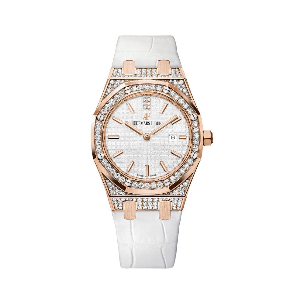Audemars Piguet Royal Oak Quartz 67652OR ‘Ladies’ Rose Gold Diamond Bezel