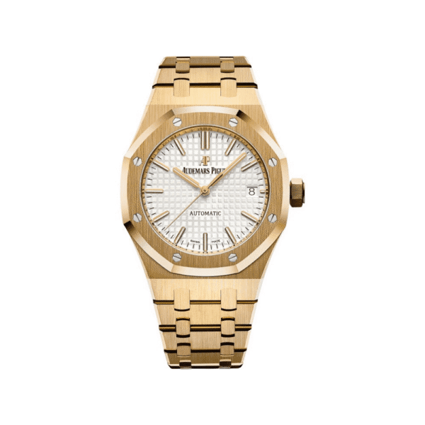 Audemars Piguet Royal Oak Selfwinding 15450BA Yellow Gold White Dial