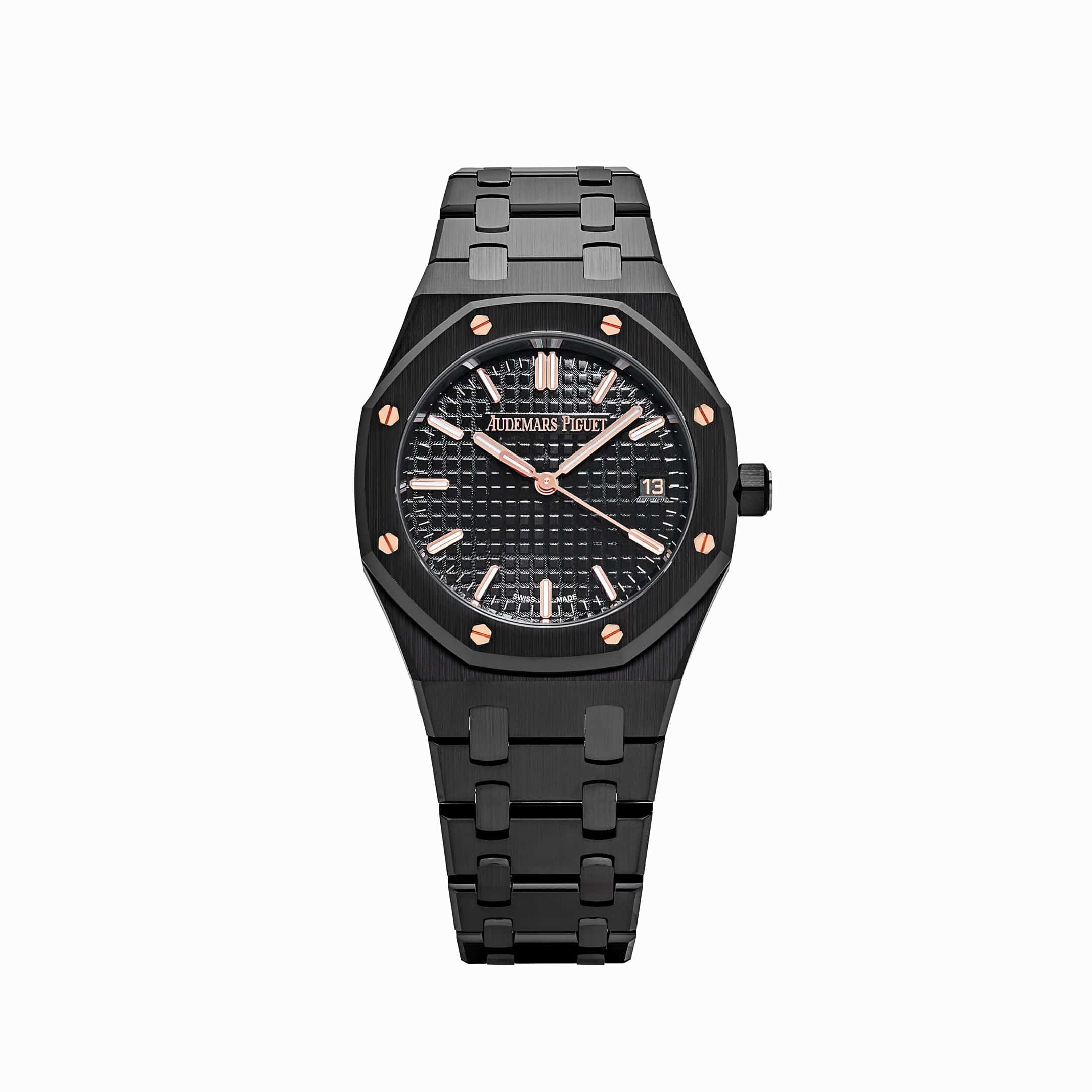 Audemars Piguet Royal Oak 77350CE Black Ceramic Black Dial