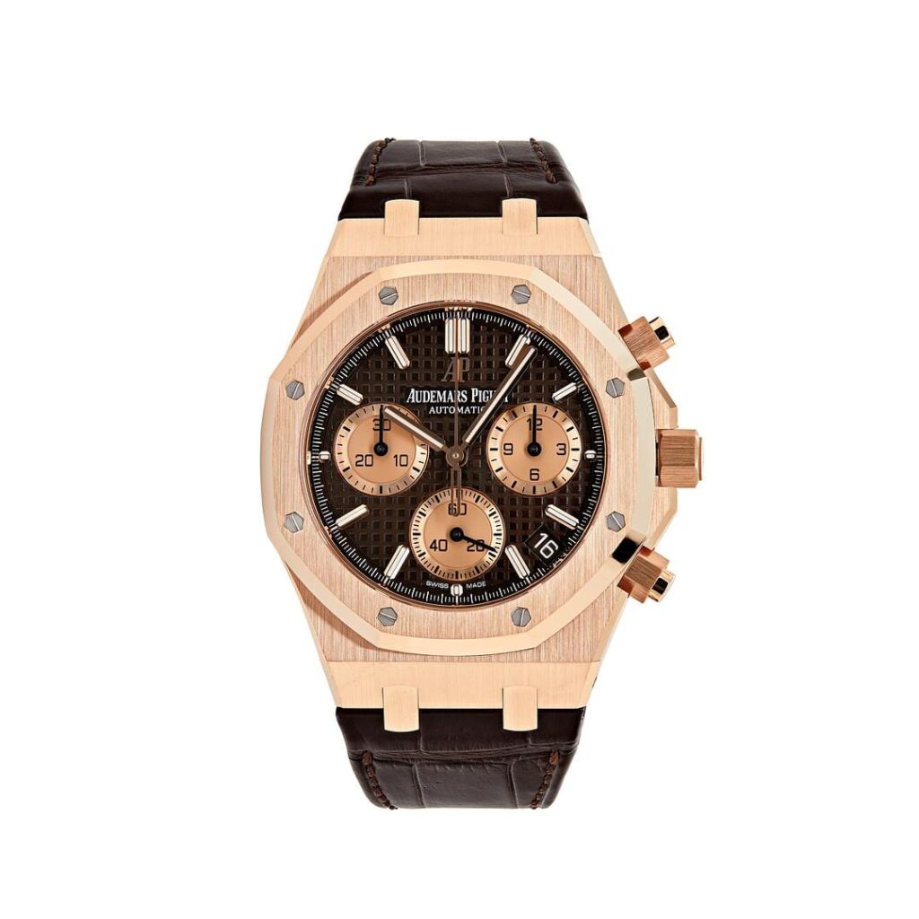 Audemars Piguet Royal Oak Selfwinding Chronograph Rose Gold Brown Dial 26239OR.OO.D821CR.01