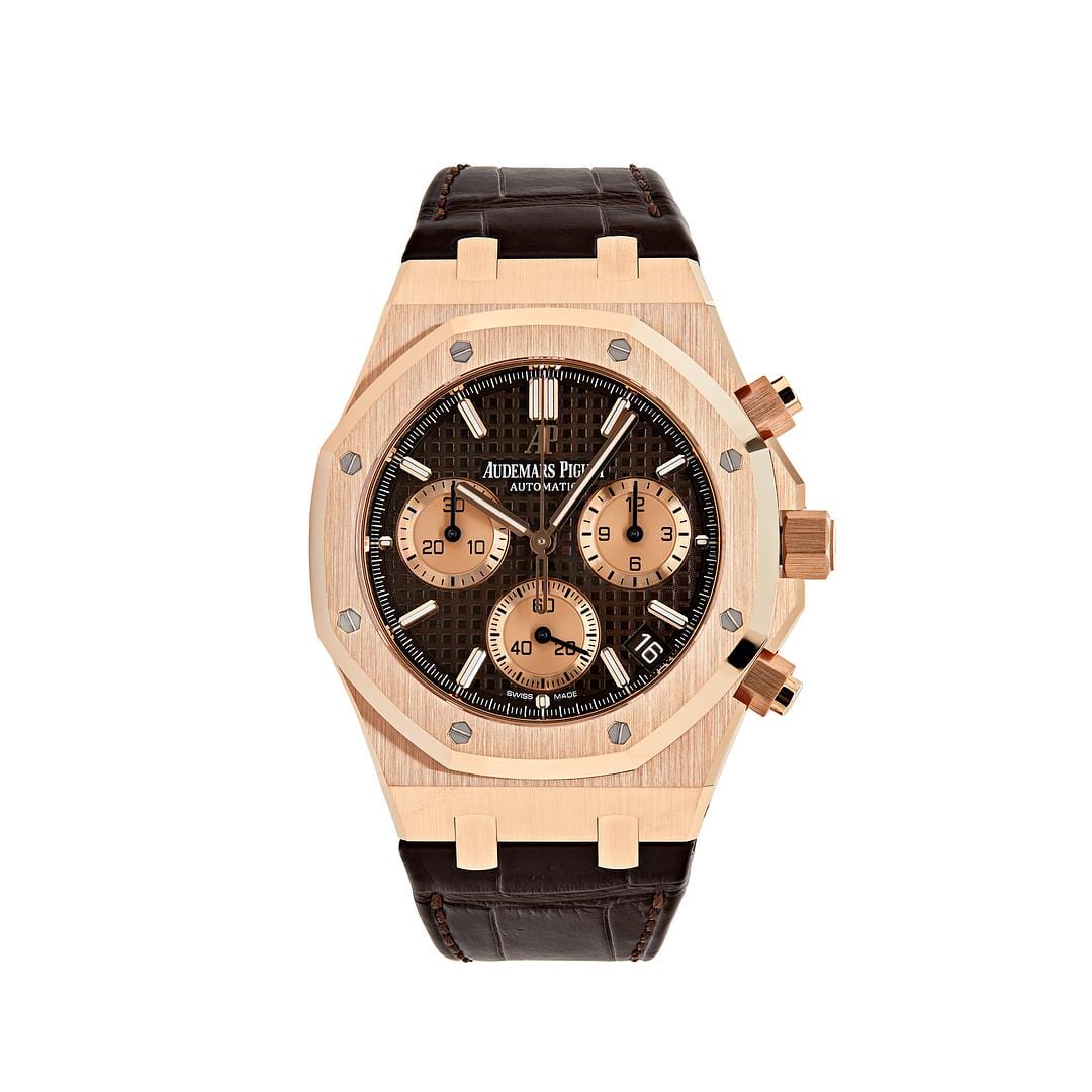 Audemars Piguet Royal Oak Selfwinding Chronograph Rose Gold Brown Dial 26239OR.OO.D821CR.01