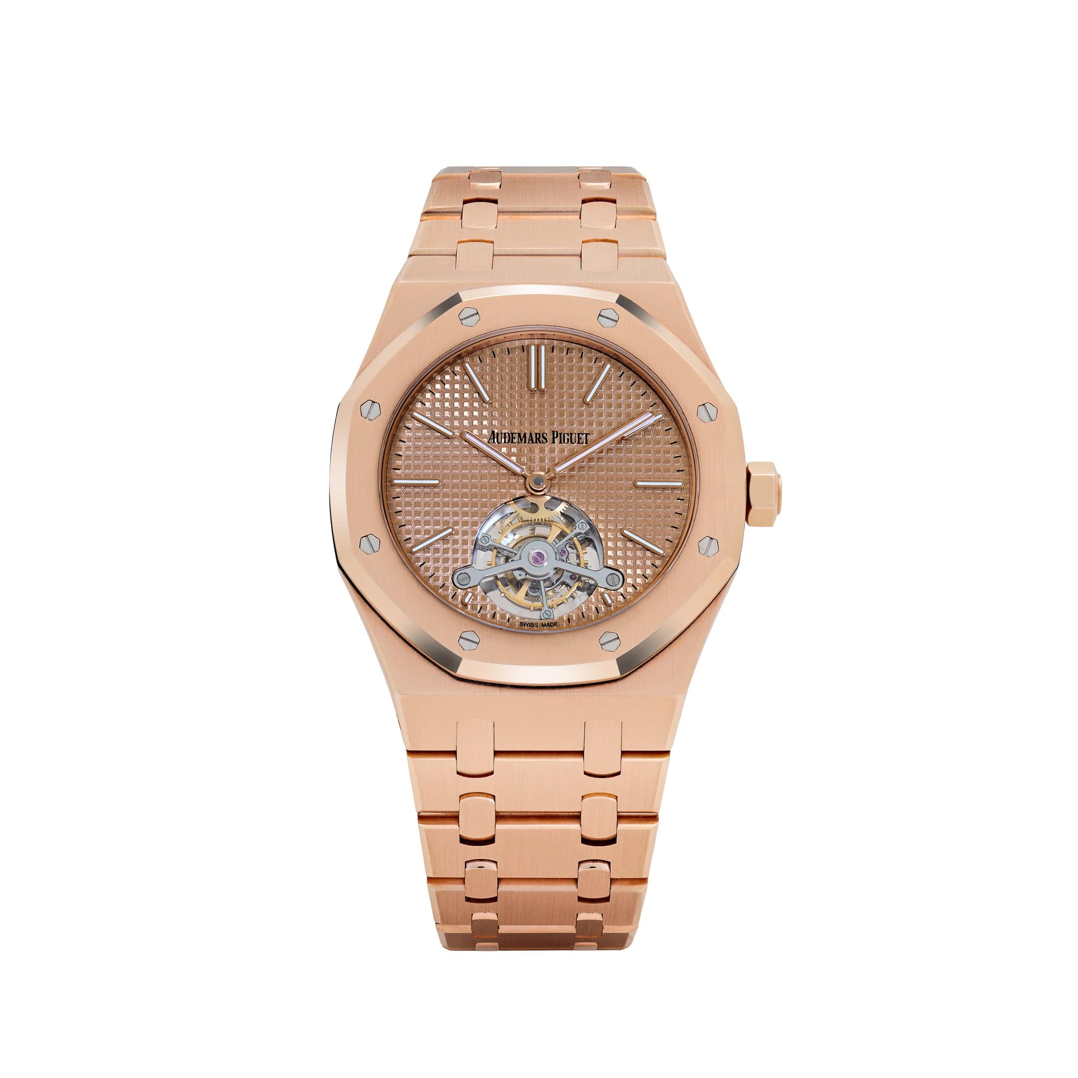 Audemars Piguet Royal Oak Tourbillon 26515OR Extra-Thin Rose Gold Pink-Toned Dial Limited Edition Of 25