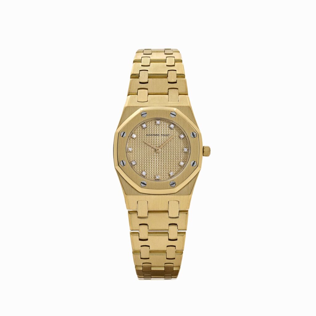 Audemars Piguet Royal Oak 6007BA Vintage ‘Ladies’ Yellow Gold Champagne Diamond Dial Quartz