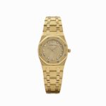 Audemars Piguet Royal Oak 6007BA Vintage 'Ladies' Yellow Gold Champagne Diamond Dial Quartz