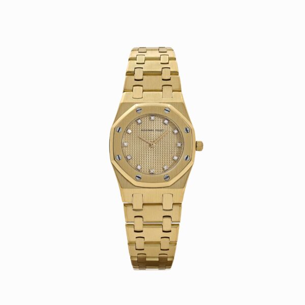 Audemars Piguet Royal Oak 6007BA Vintage 'Ladies' Yellow Gold Champagne Diamond Dial Quartz