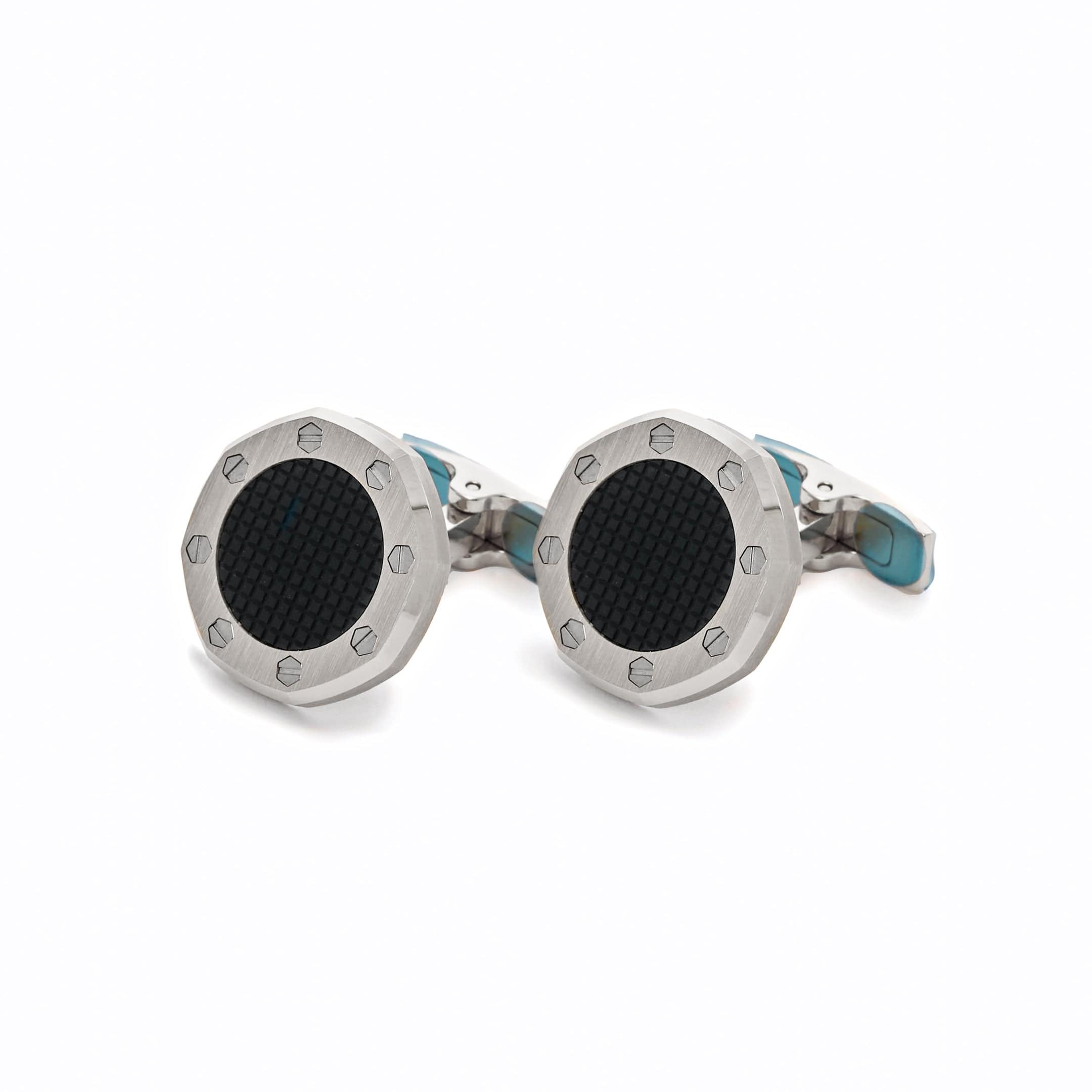 Audemars Piguet Stainless Steel Cufflinks In Black