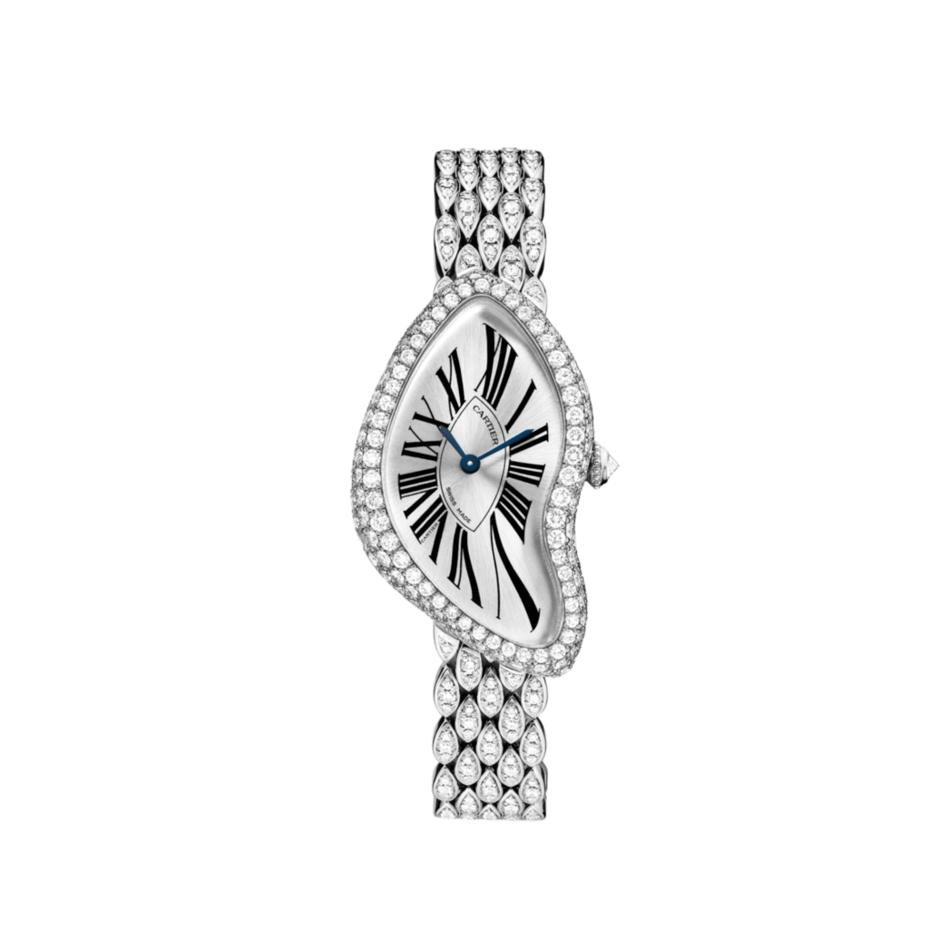 Cartier Crash CRHPI00654 ‘Ladies’ Rhodium-Finish White Gold Diamond