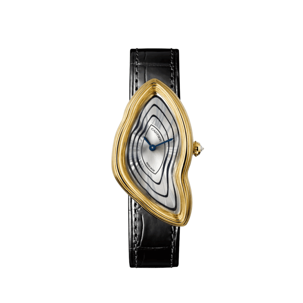 Cartier Crash Libre WGCH0007 Yellow Gold Silvered Dial Limited Edition