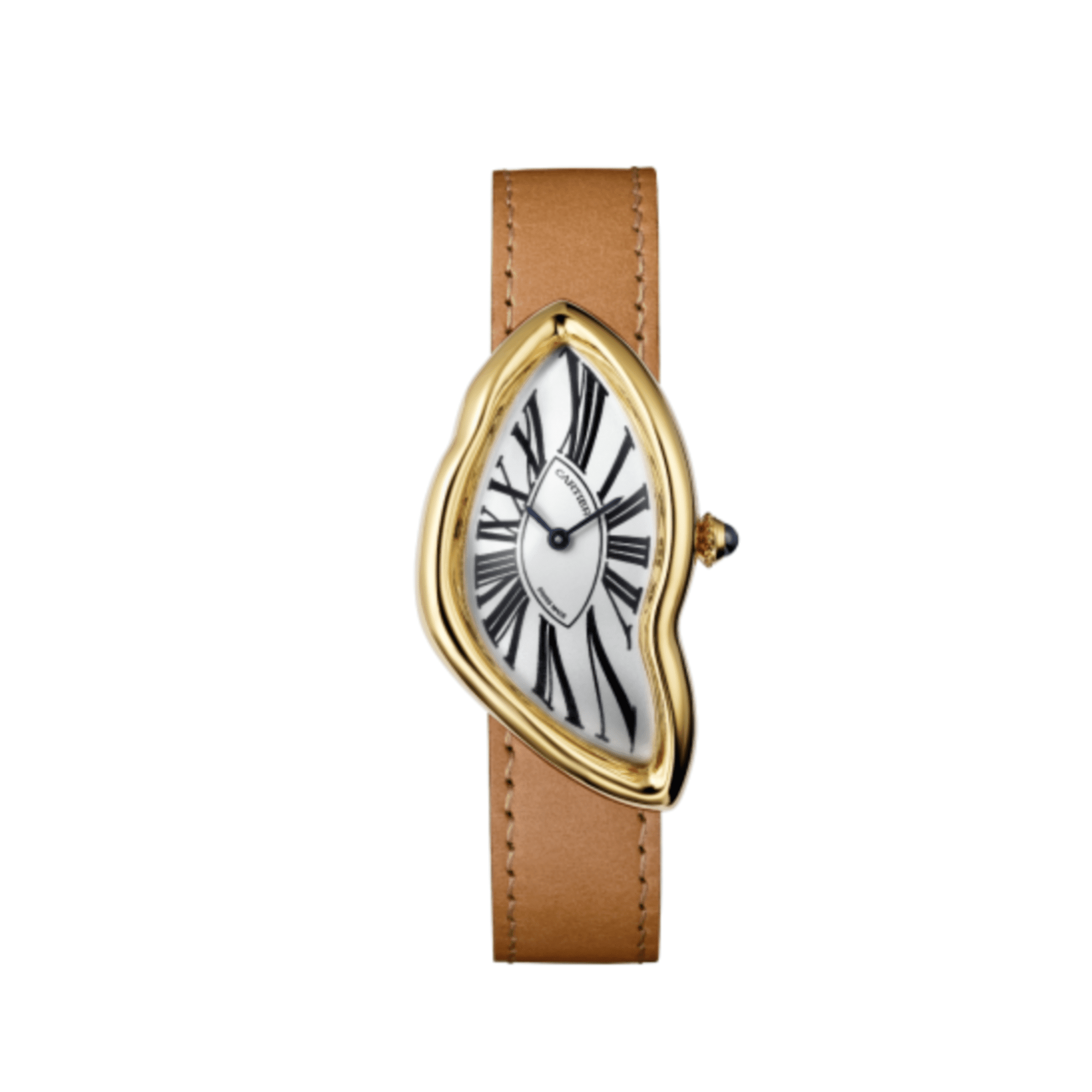 Cartier Crash WGCH0006 Yellow Gold Silvered Dial