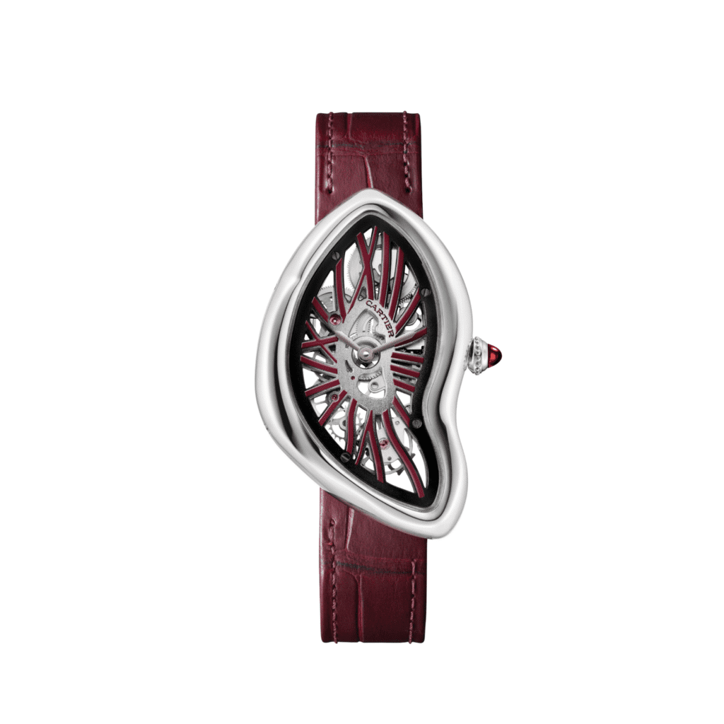 Cartier Crash WHCH0008 Platinum Skeleton