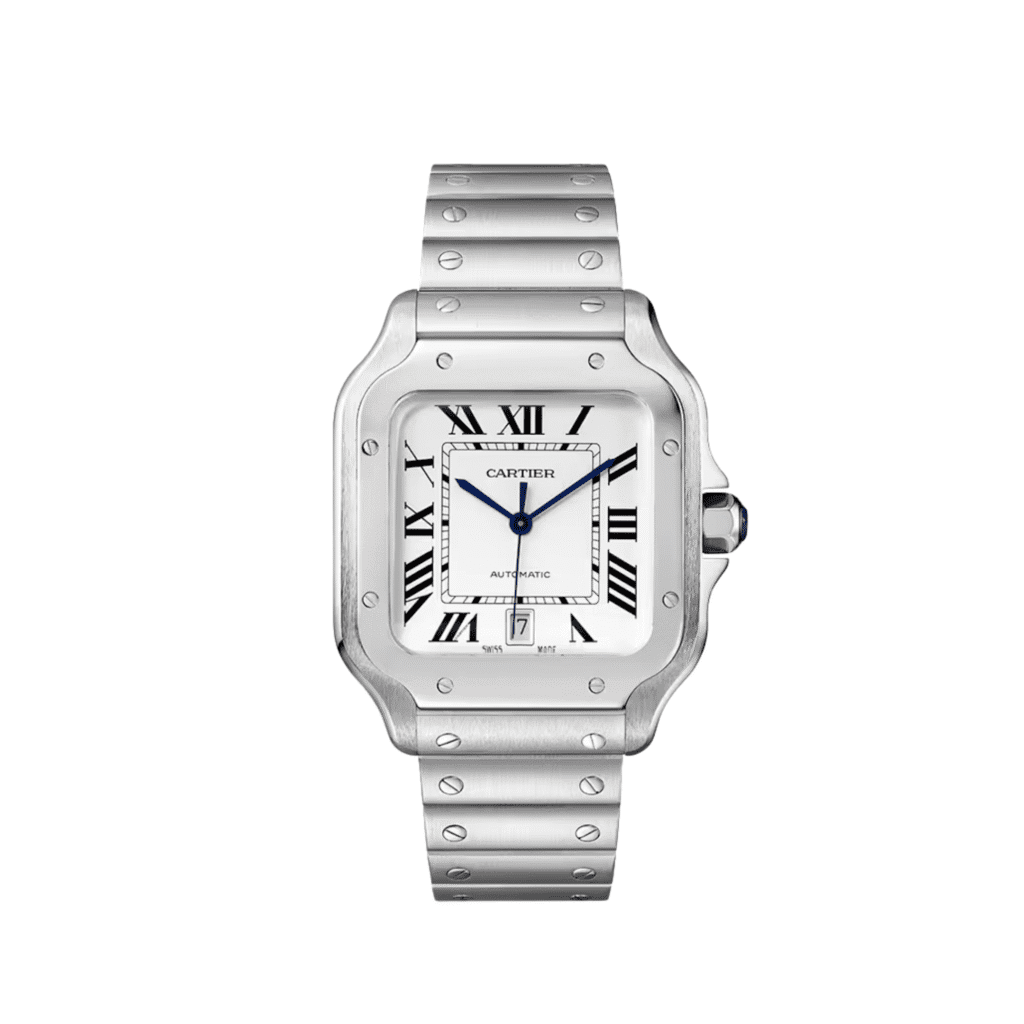 Cartier Santos Large WSSA0018 Stainless Steel White Dial