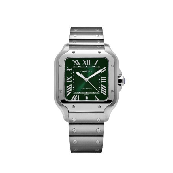 Cartier Santos Large WSSA0062 Stainless Steel Green Dial