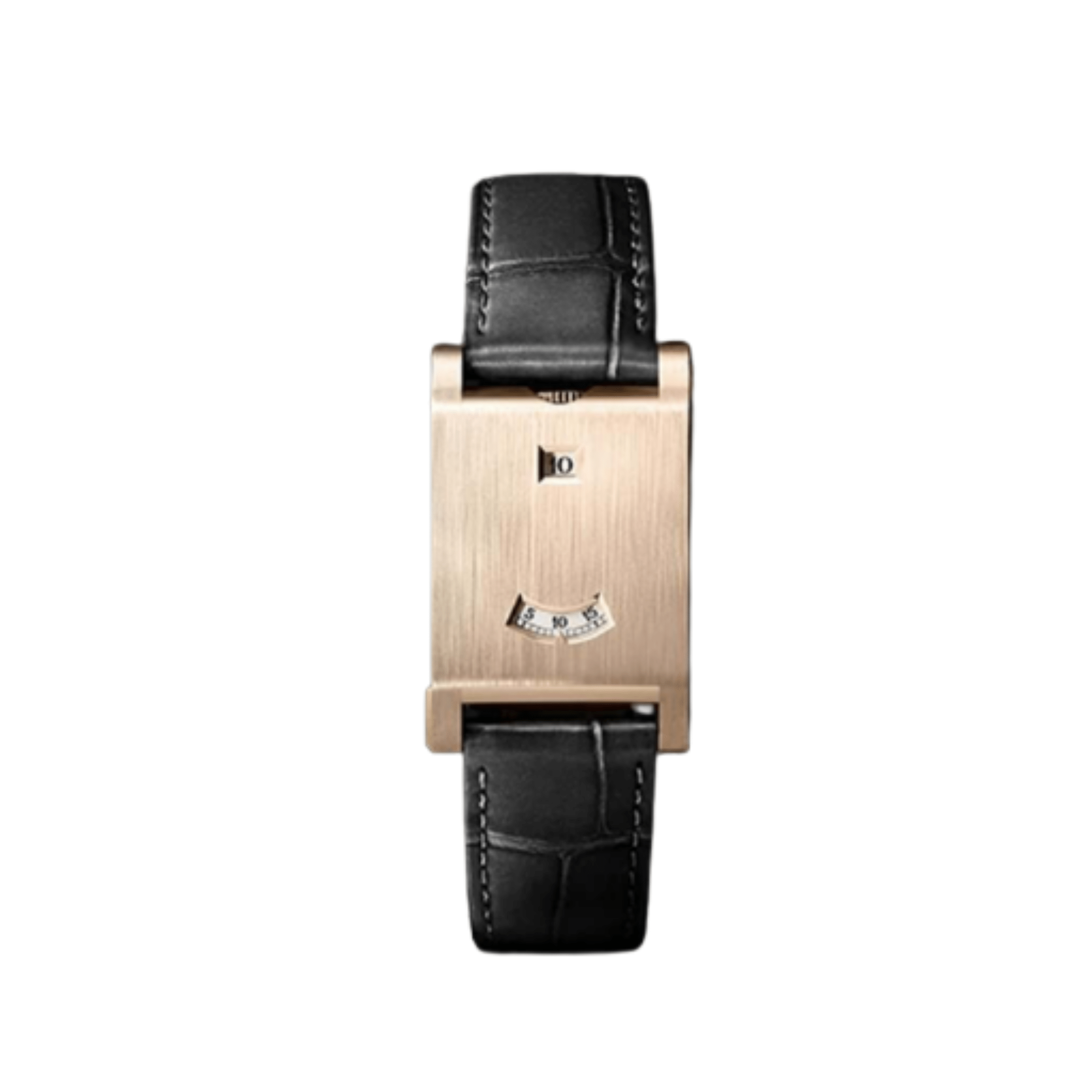 Cartier Tank A Guichets WGTA0235 Rose Gold Alligator Strap