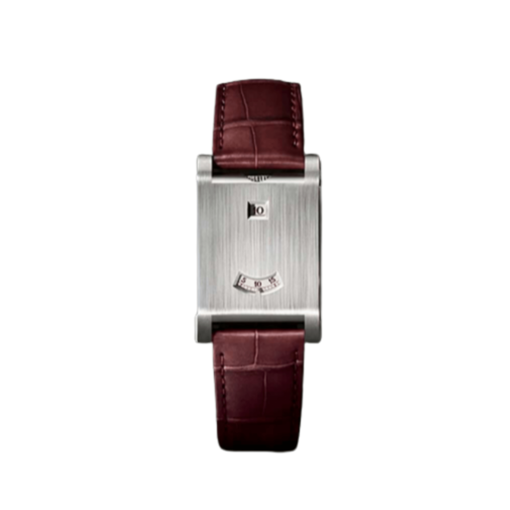 Cartier Tank A Guichets WGTA0236 Platinum Alligator Strap