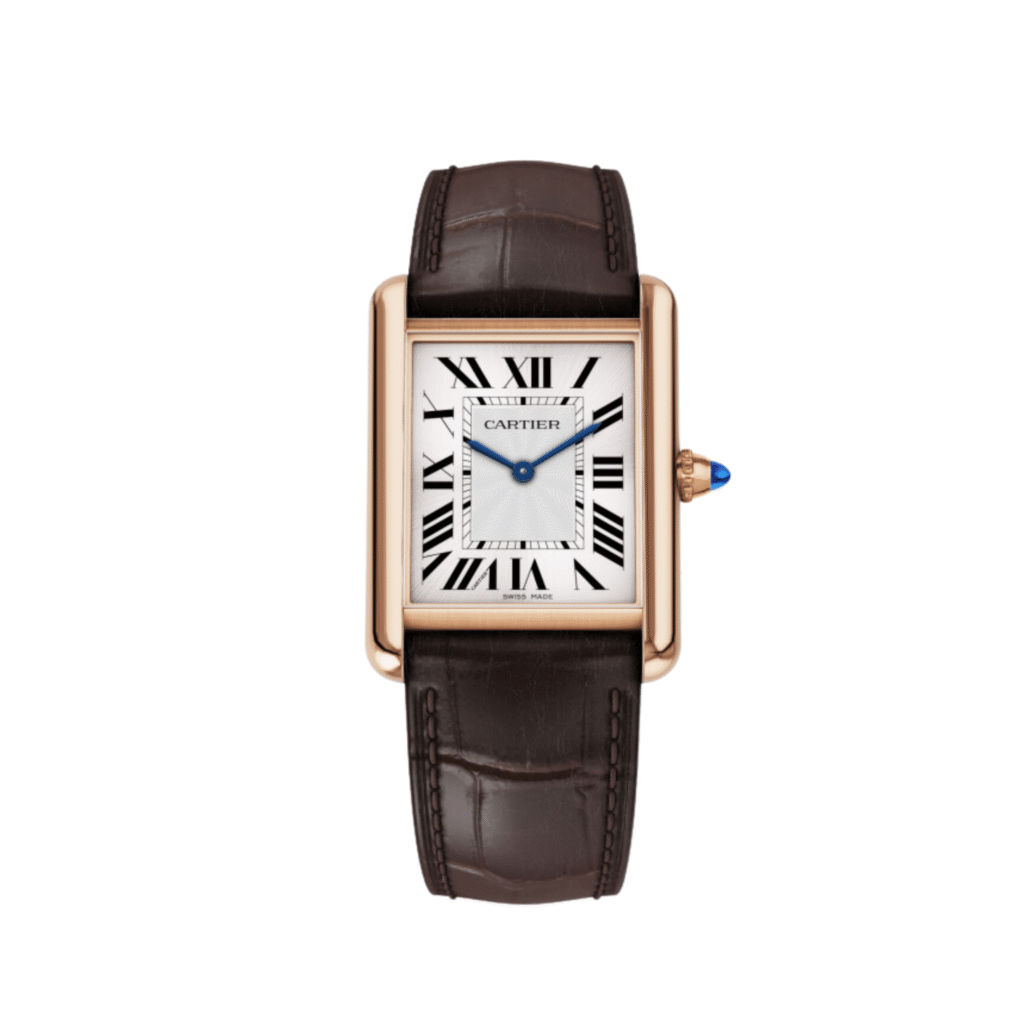 Cartier Tank Louis Large WGTA0011 Rose Gold Alligator
