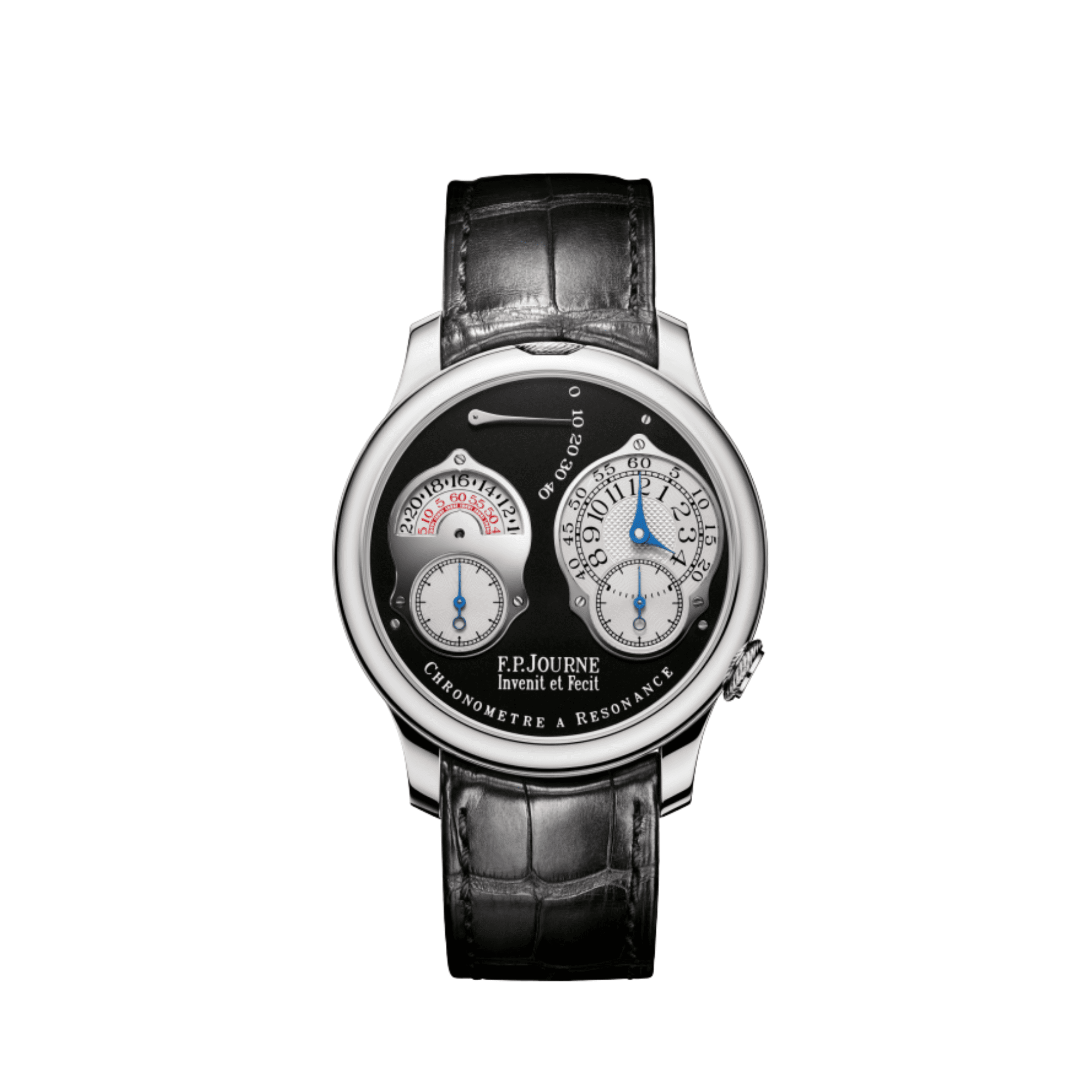 F.P.Journe Chronomètre À Résonance Ref. RT Black Label Parking Meter Platinum Black Dial