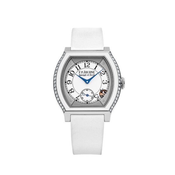 F.P.Journe Élégante 40 Ref. ELT Titanium Luminescent White Dial 2 Rows Of Diamonds