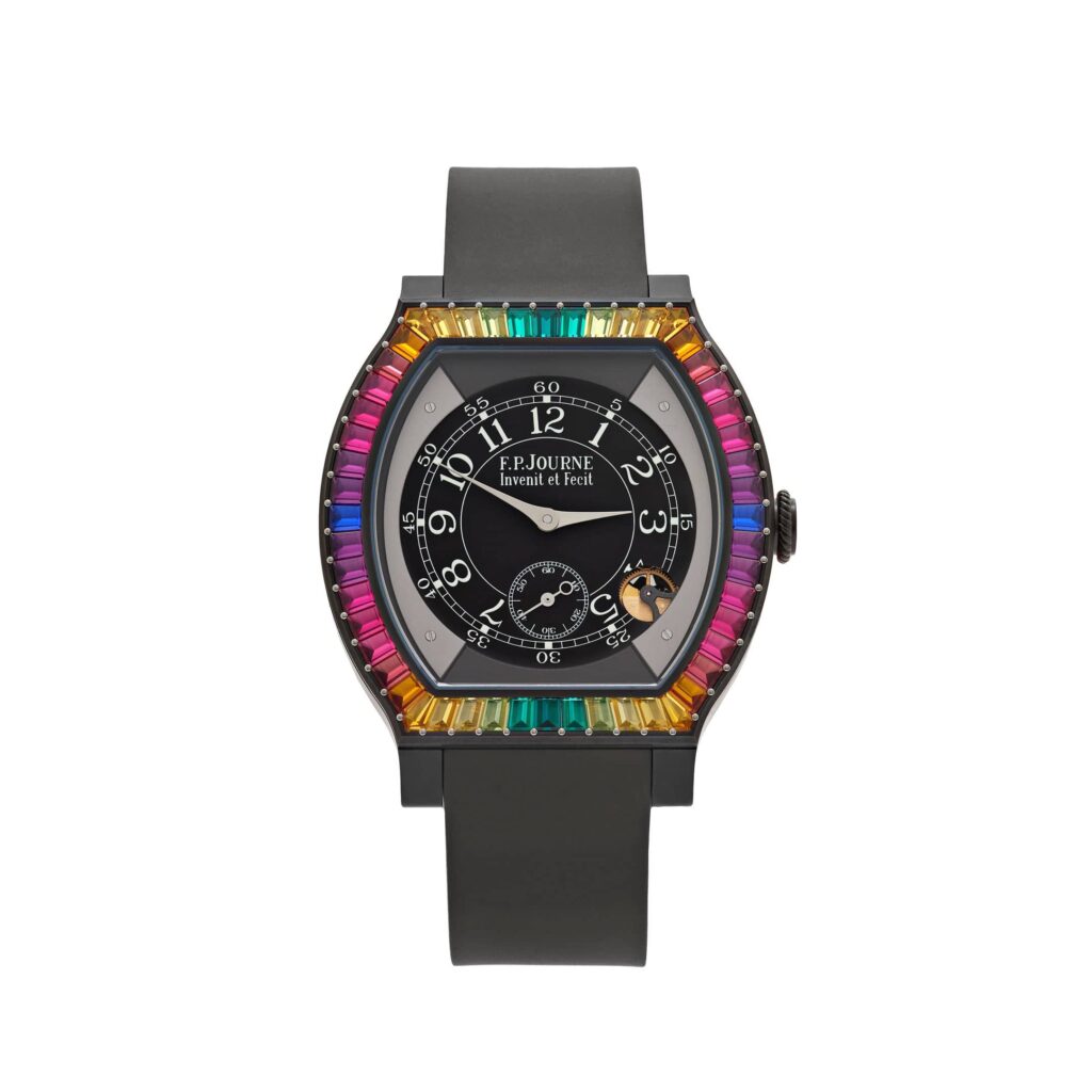 F.P.Journe Élégante 48 Ref. ELHT ‘Gino’s Dream’ Titalyt Luminescent Black Dial Rainbow Bezel