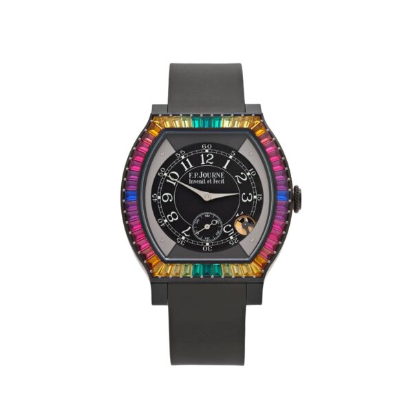 F.P.Journe Élégante 48 Ref. ELHT 'Gino's Dream' Titalyt Luminescent Black Dial Rainbow Bezel