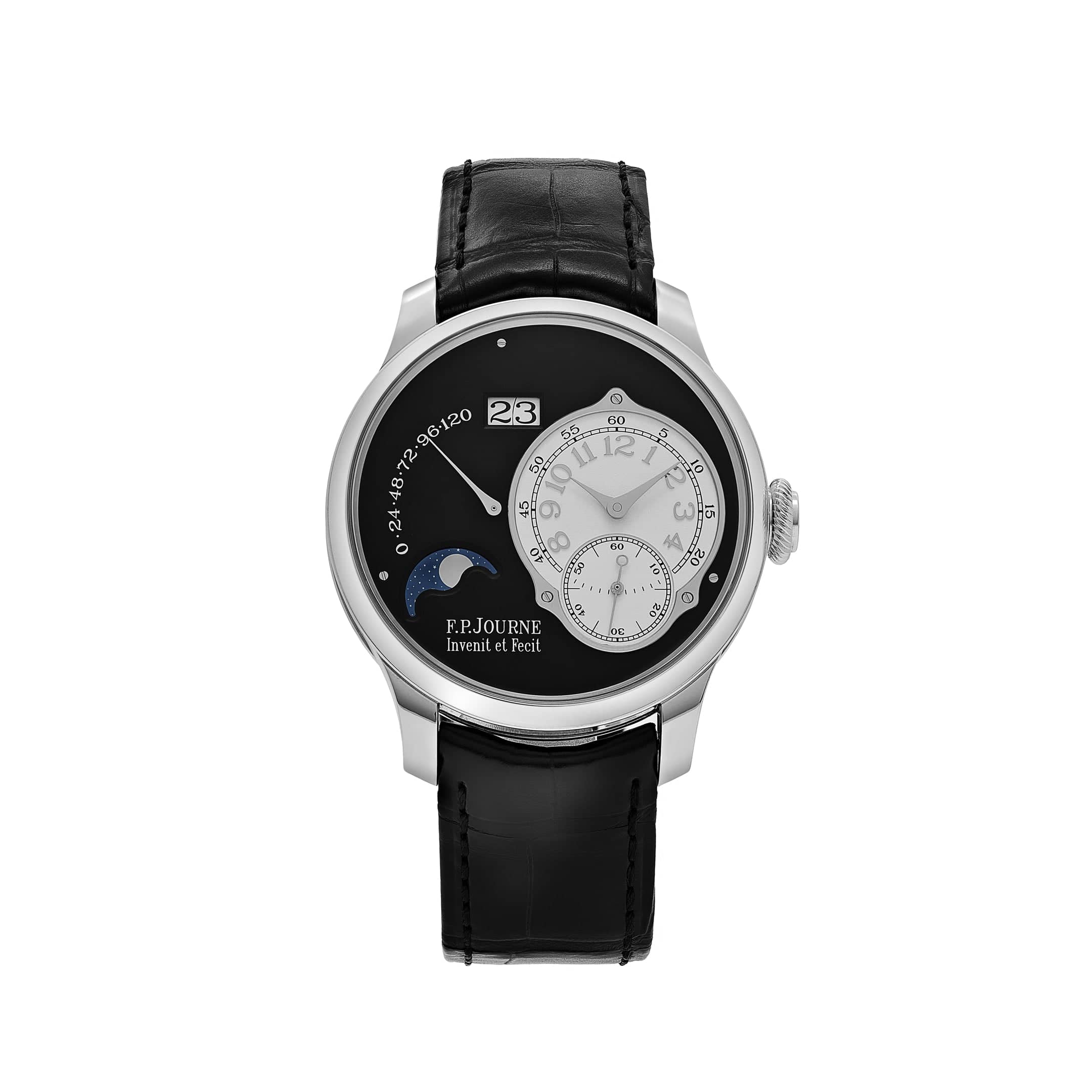 F.P.Journe Octa Lune Ref. LN Black Label Platinum Black Dial