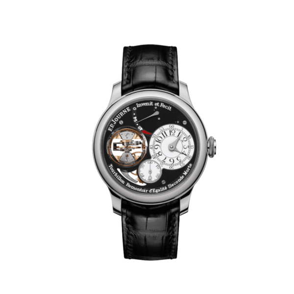 F.P.Journe Tourbillon Souverain Vertical Ref. TV Black Label Platinum Black Dial