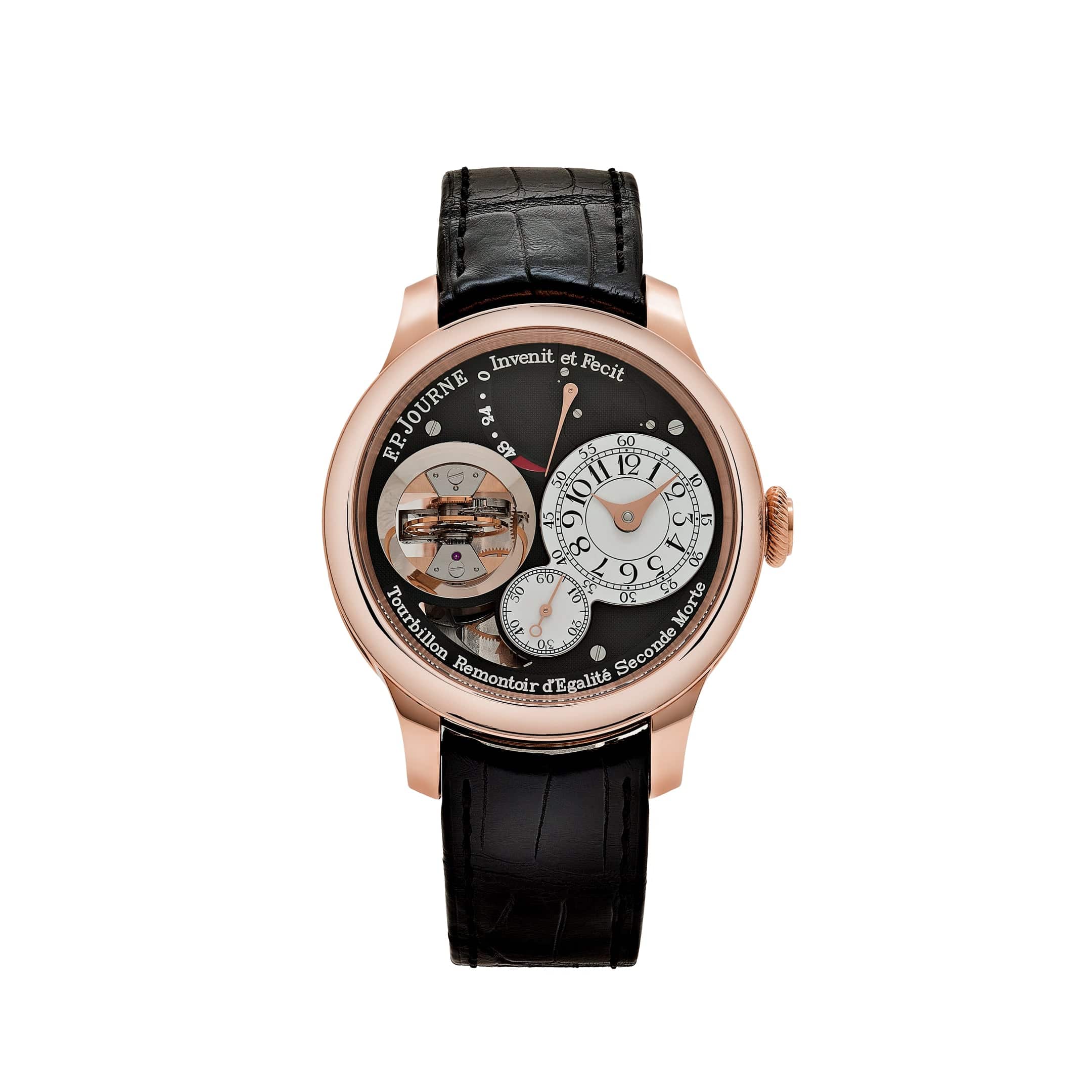 F.P.Journe Tourbillon Souverain Vertical Ref. TV Rose Gold Black Dial Boutique Edition