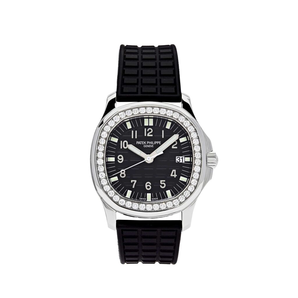 Patek Philippe Aquanaut 5067A-001 ‘Ladies’ Stainless Steel Black Dial Diamond Bezel