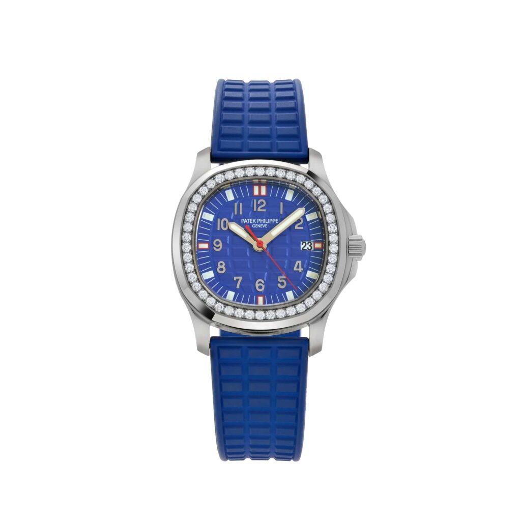 Patek Philippe Aquanaut Luce 5067A-014 ‘Ladies’ Blue Dial Diamond Bezel