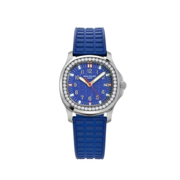 Patek Philippe Aquanaut Luce 5067A-014 'Ladies' Blue Dial Diamond Bezel