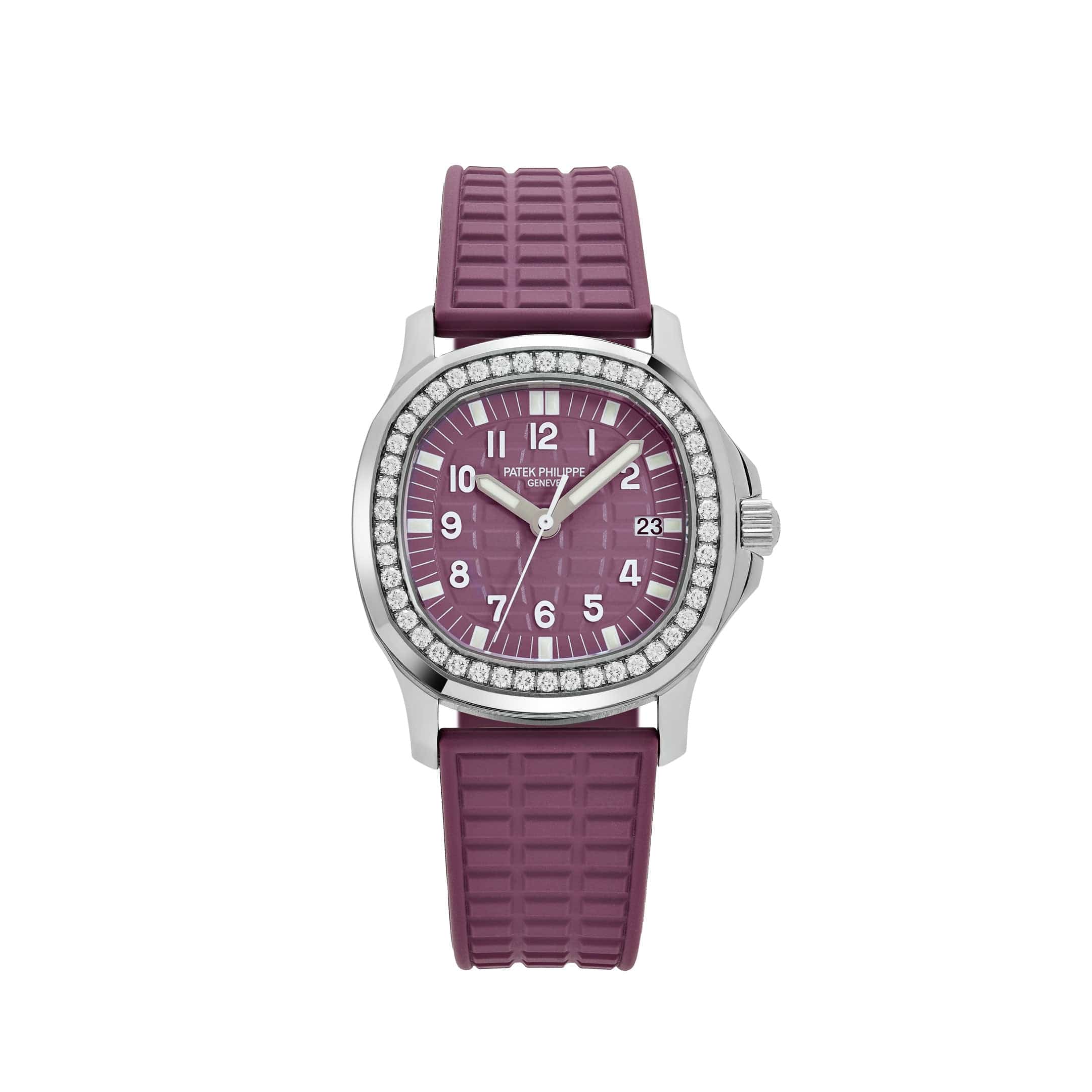 Patek Philippe Aquanaut Luce 5067A-016 'Ladies' Stainless Steel Pink Dial Diamond Bezel