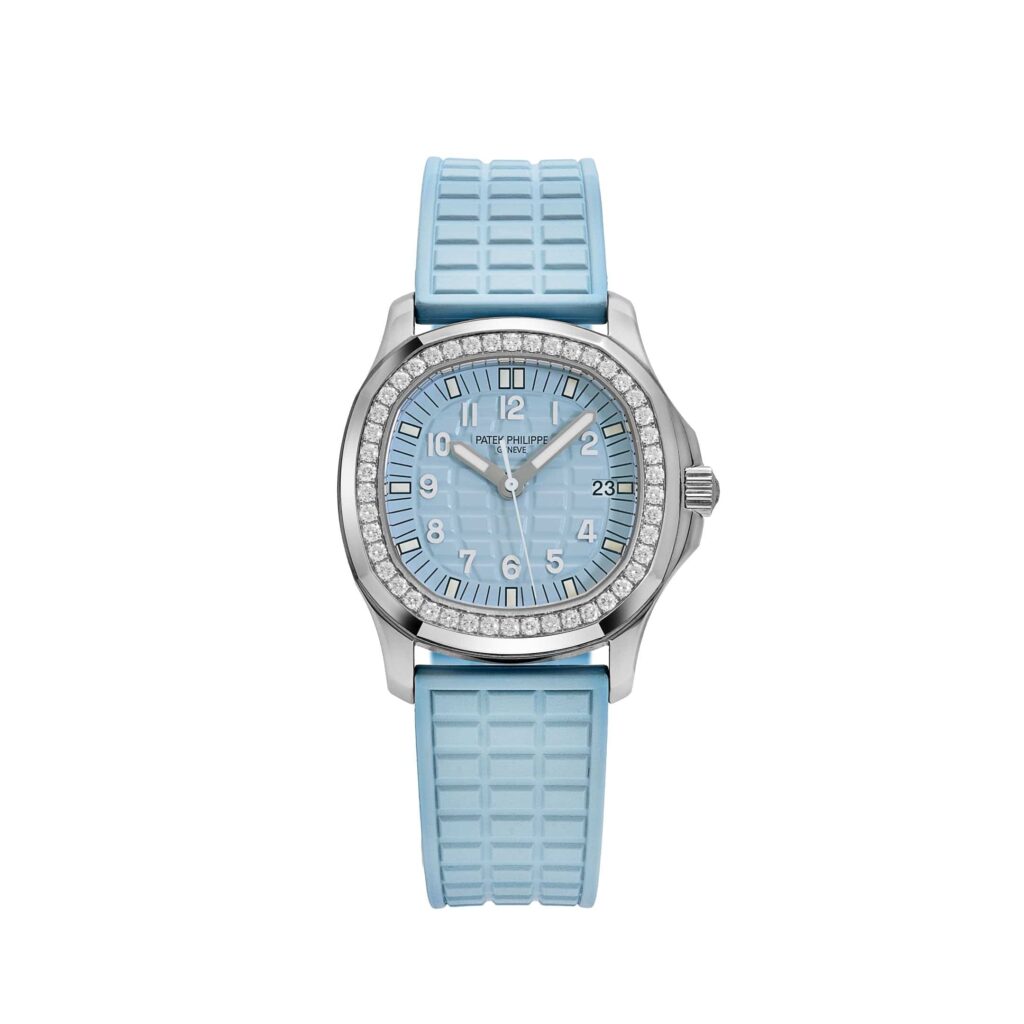 Patek Philippe Aquanaut Luce 5067A-017 ‘Ladies’ Stainless Steel Blue Dial Diamond Bezel