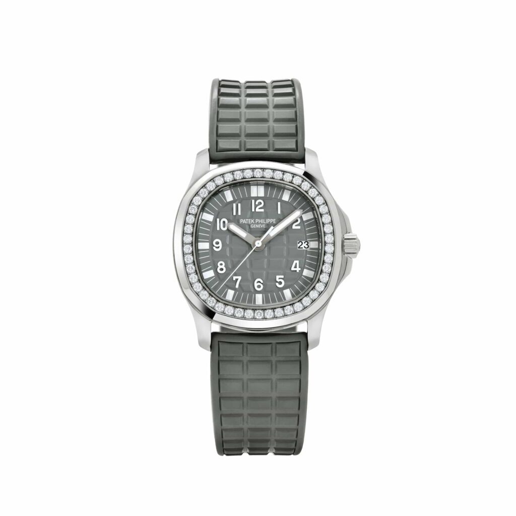 Patek Philippe Aquanaut Luce 5067A-018 ‘Ladies’ Stainless Steel Gray Dial Diamond Bezel