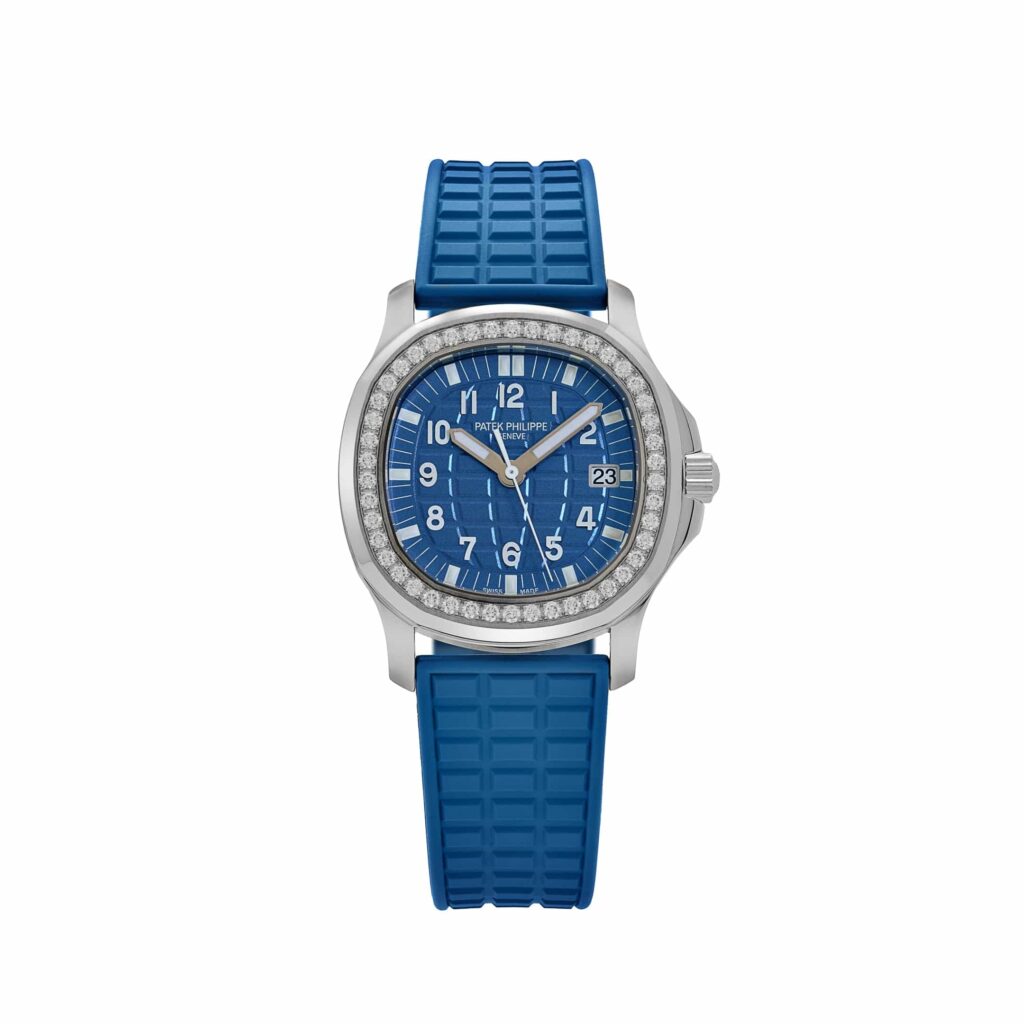 Patek Philippe Aquanaut Luce 5067A-022 ‘Ladies’ Stainless Steel Blue Dial Diamond Bezel