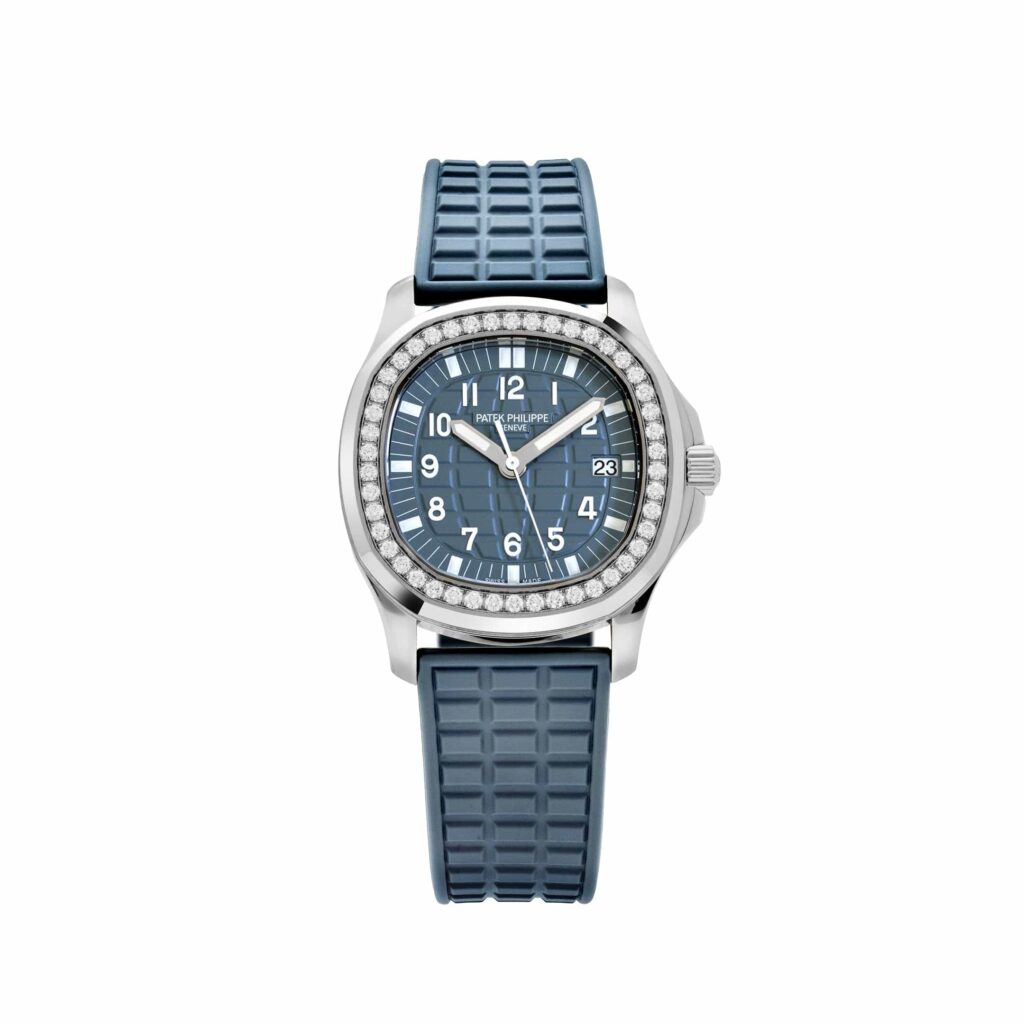 Patek Philippe Aquanaut Luce 5067A-025 ‘Ladies’ Stainless Steel Blue Dial Diamond Bezel