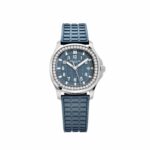 Patek Philippe Aquanaut Luce 5067A-025 'Ladies' Stainless Steel Blue Dial Diamond Bezel