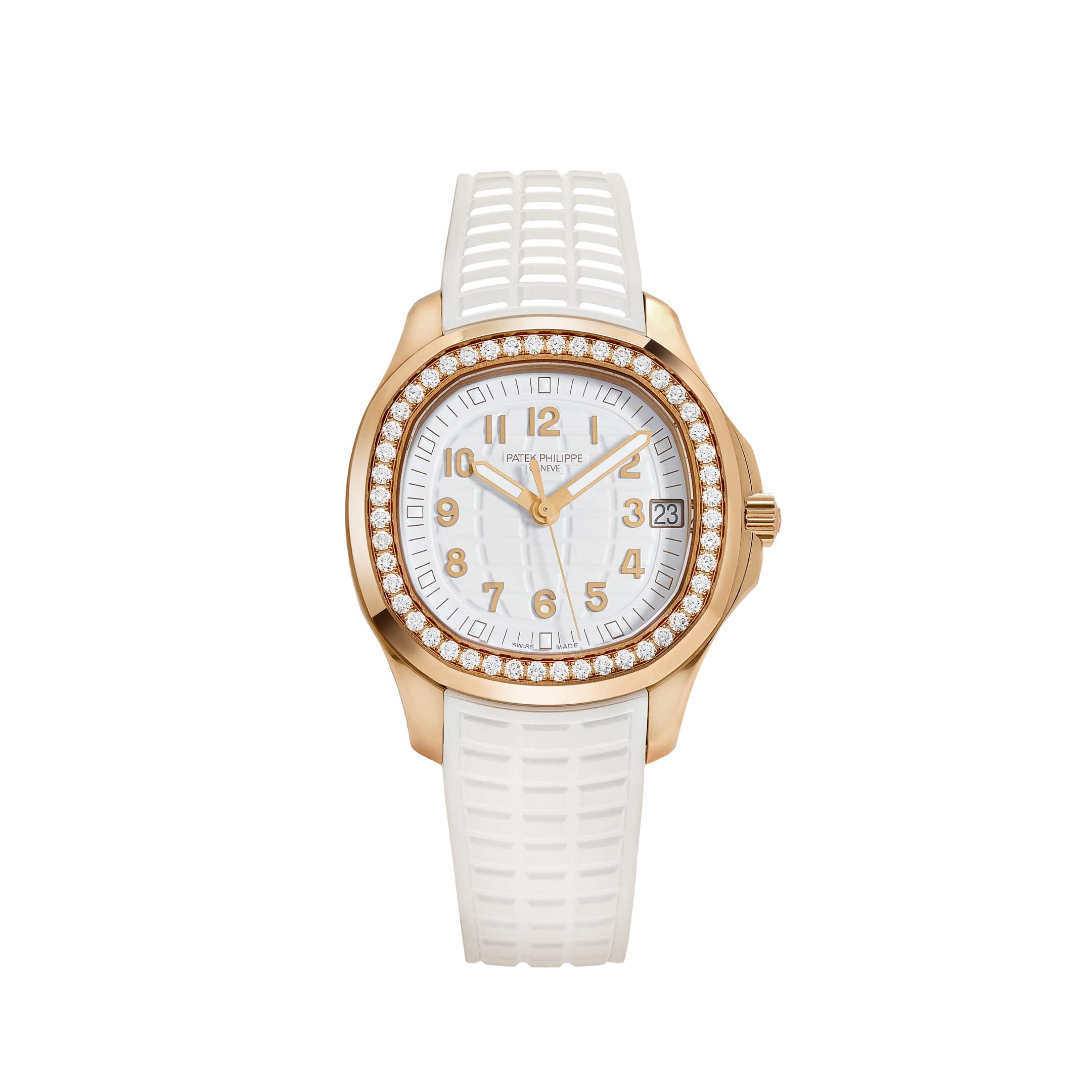 Patek Philippe Aquanaut Luce 5268/200R-001 Rose Gold White Dial Diamond Bezel
