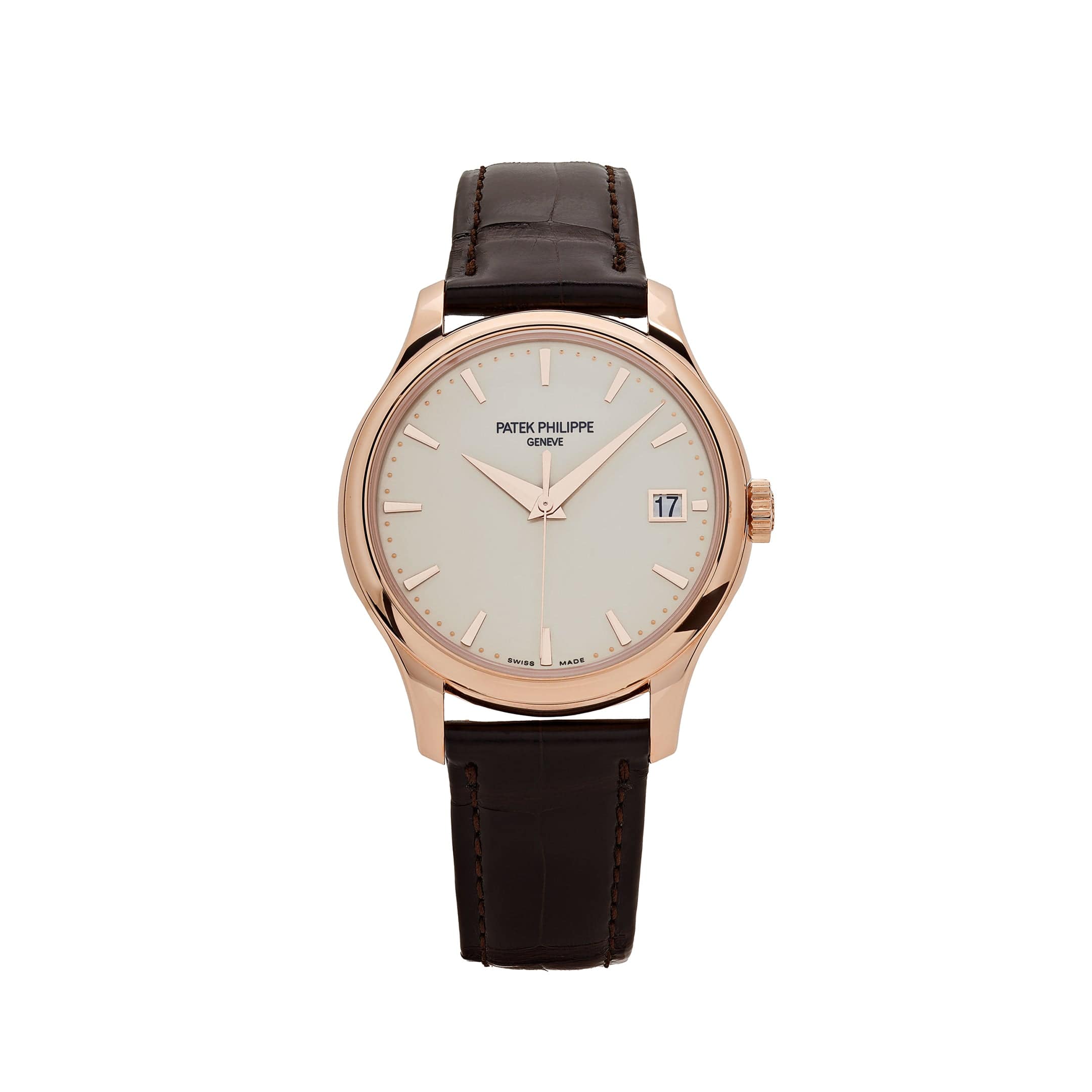 Patek Philippe Calatrava 5227R-001 Date Rose Gold Ivory Dial