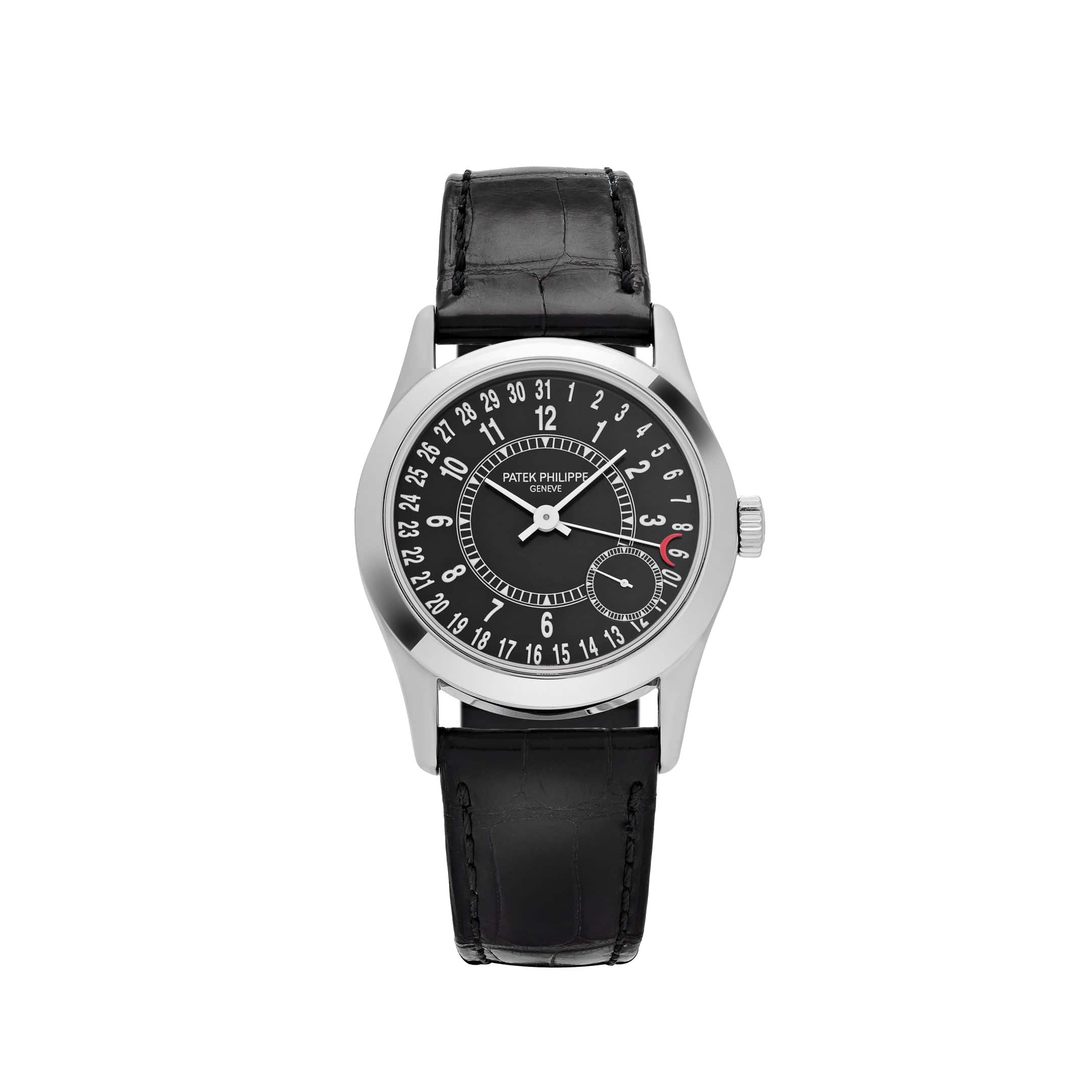 Patek Philippe Calatrava 6000G-001 White Gold Black Dial