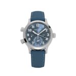 Patek Philippe Calatrava 7234A-001 'Pilot' Travel Time Stainless Steel Blue-Grey Dial Singapore Edition